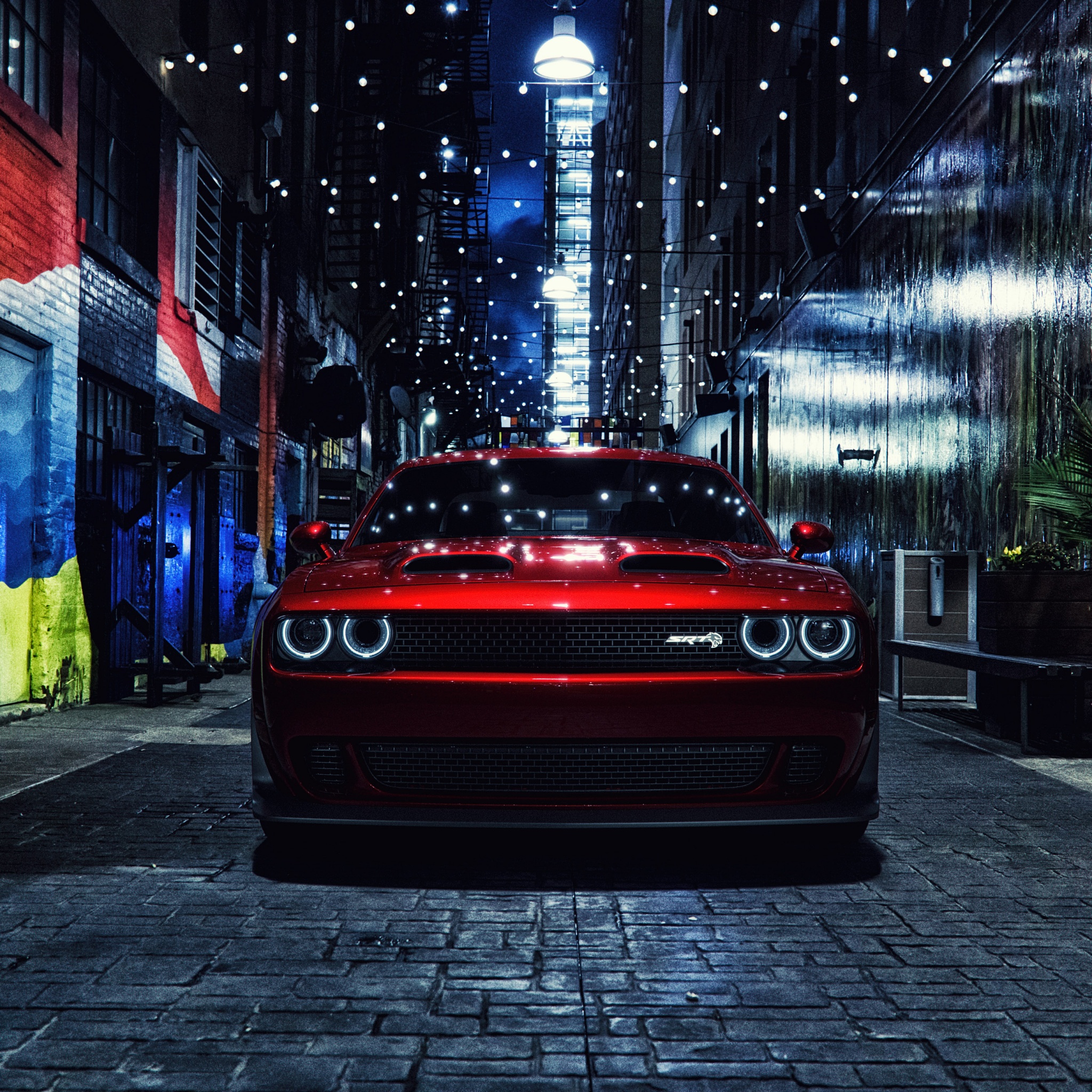 Dodge Challenger SRT Hellcat Wallpaper 4K, Muscle cars