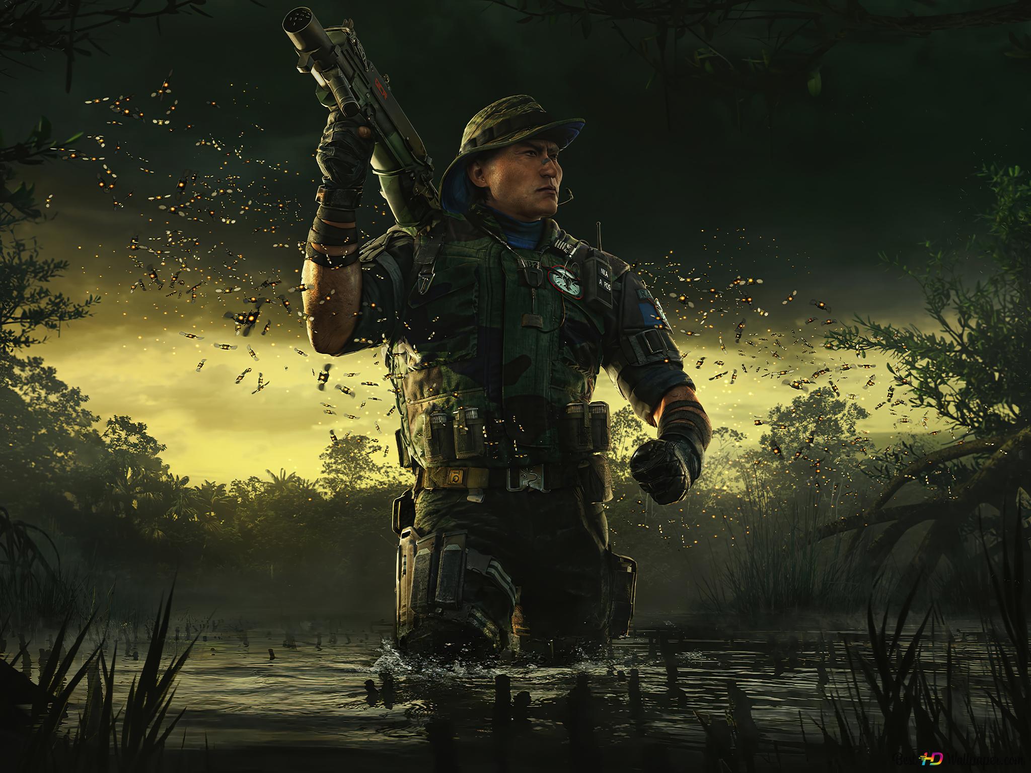 Grim from Rainbow Six Siege game 4K wallpaper download