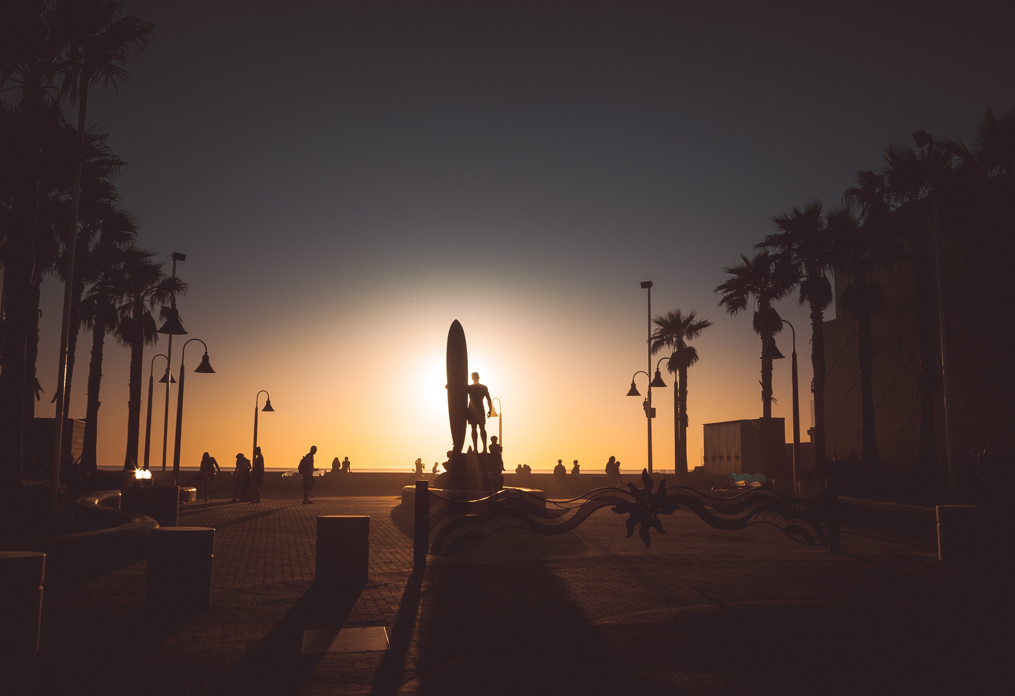 Wallpaper / sunset in san diego 4k wallpaper free download