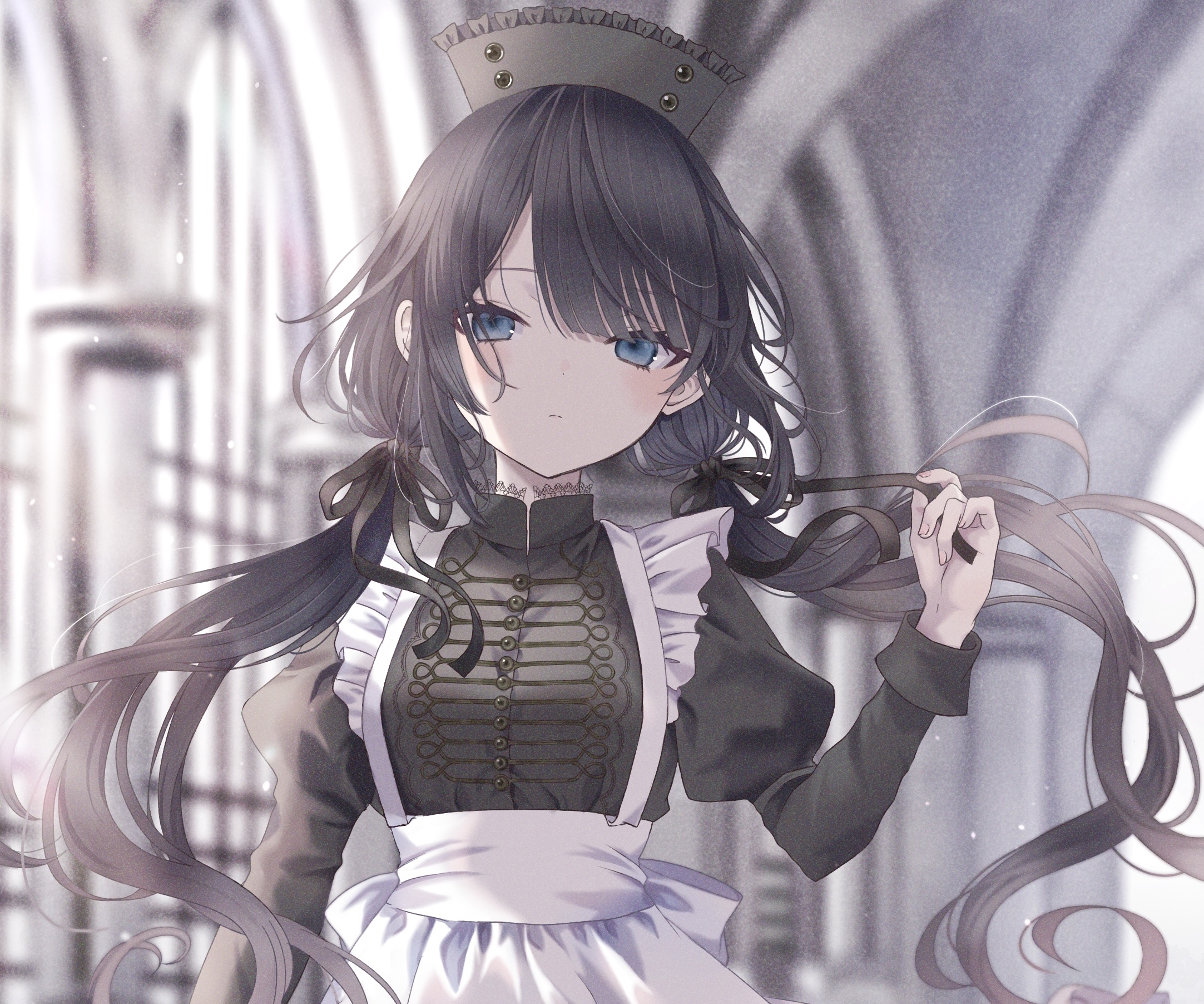 Wallpaper, anime girls, maid 2165x1804