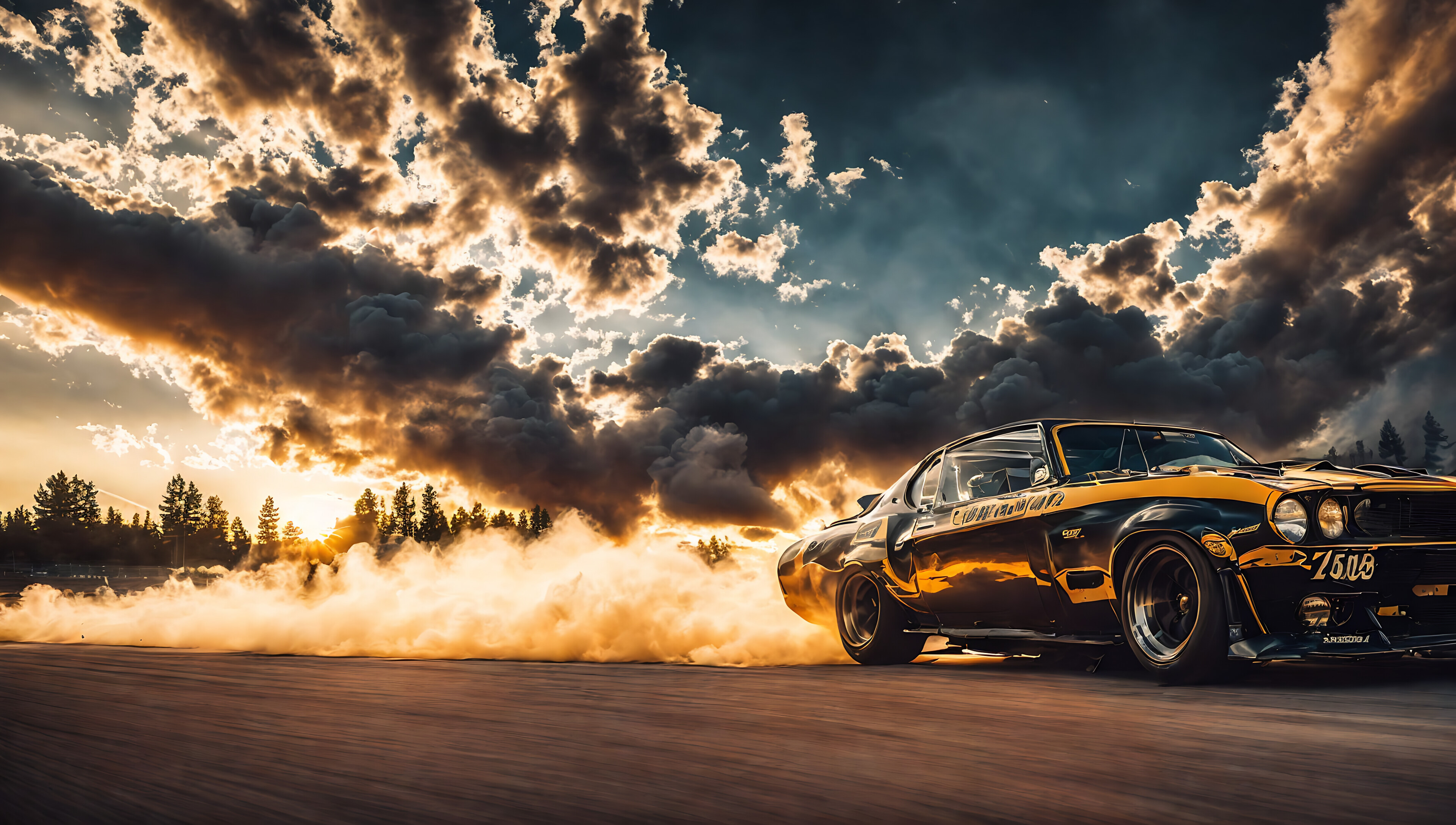 4K Wallpaper: Luxury sports car