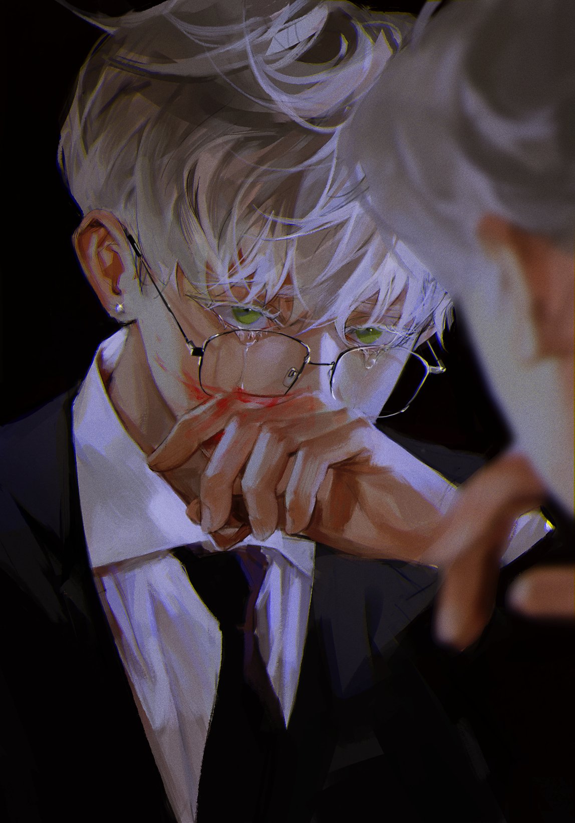 Free download Digital Anime Anime Boys Glasses Crying White Hair Wallpaper [1148x1644] for your Desktop, Mobile & Tablet. Explore White Hair Anime Boy Wallpaper. Anime Boy Wallpaper, Cute Anime