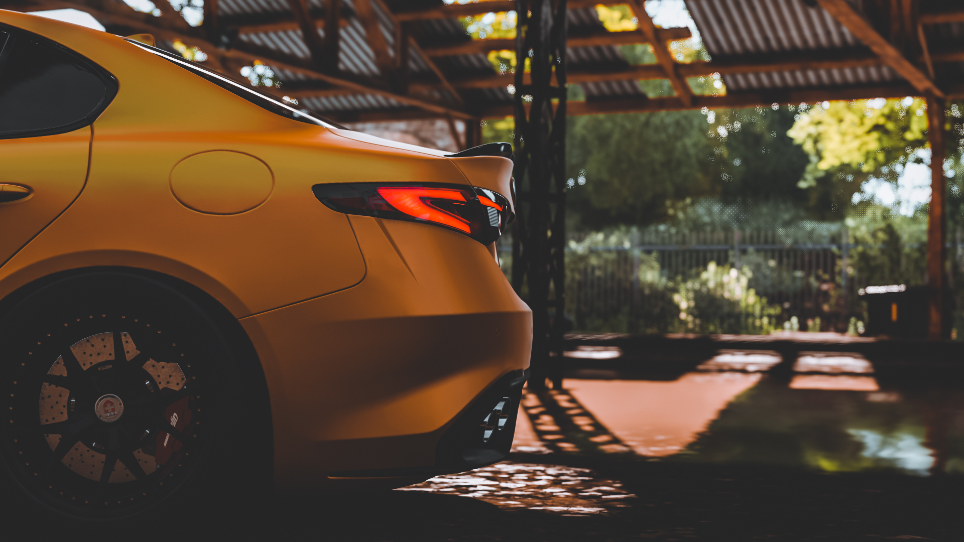 Wallpaper, Alfa Romeo, Alfa Romeo Giulia, quadrifoglio, car, Forza Horizon 4, video games 1920x1080