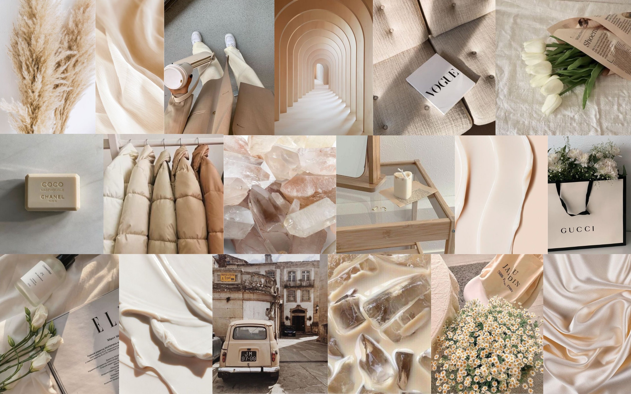 Cream Aesthetic MacBook 13 Wallpaper Cream Aesthetic