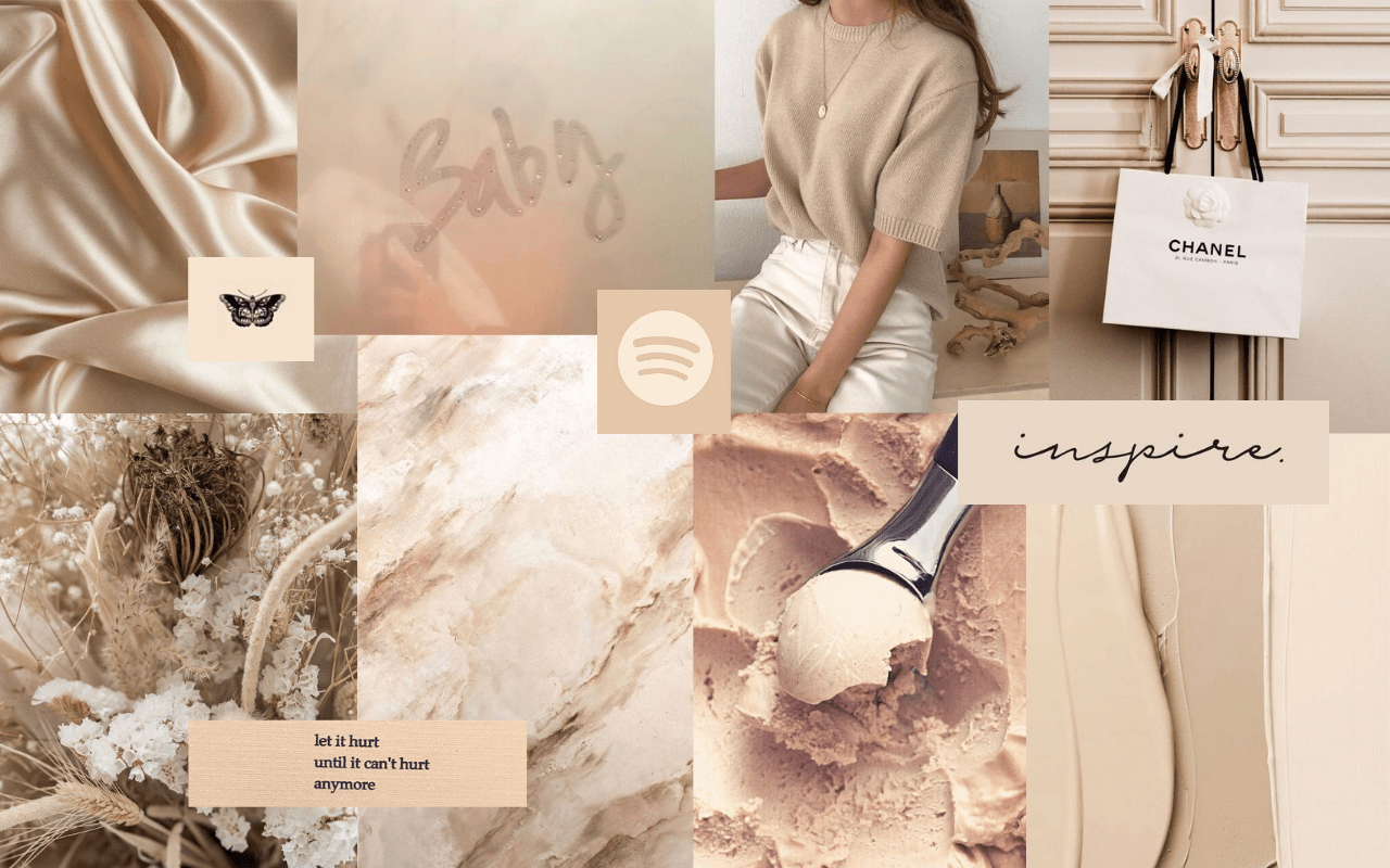 Beige Laptop Wallpaper