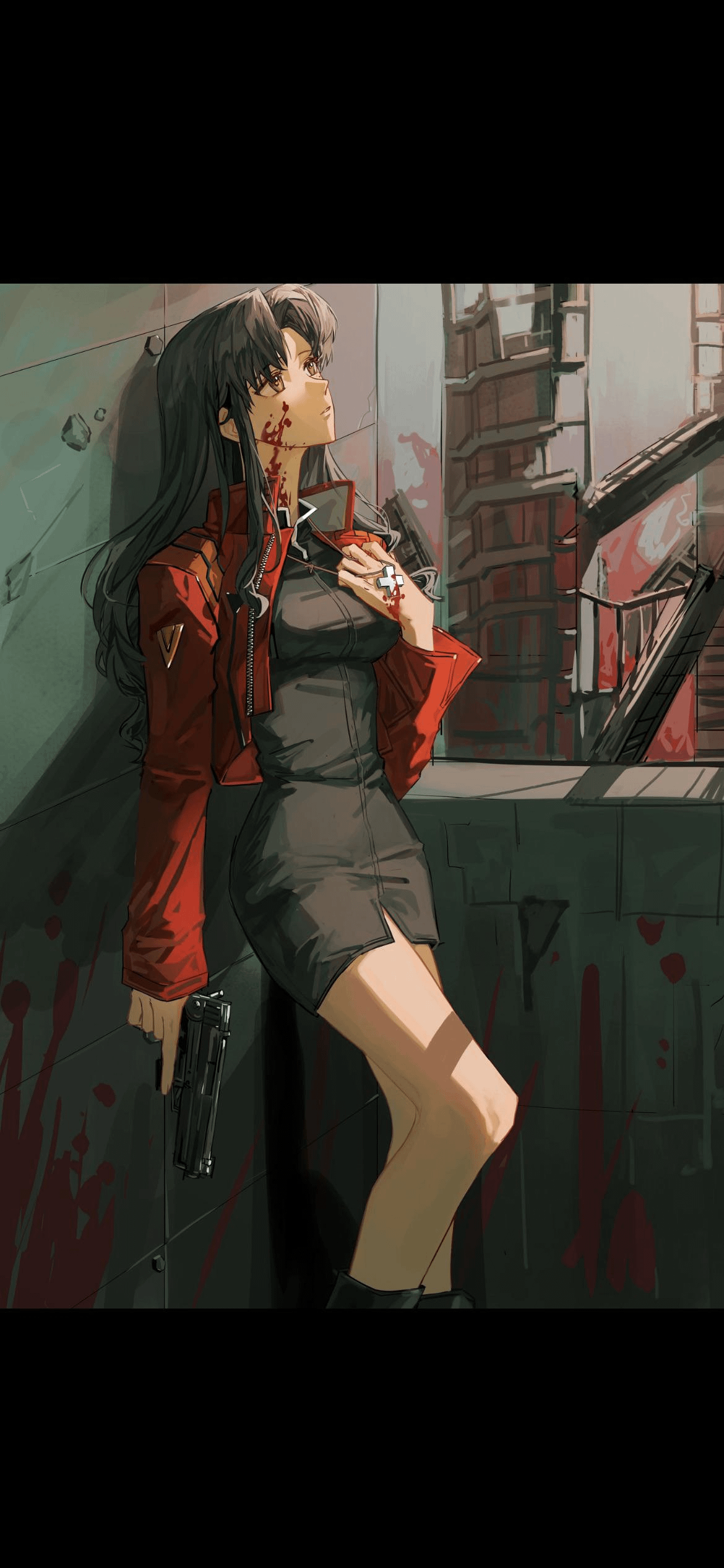 I'm looking for serious Evangelion mobile wallpaper like this one. Any suggestions? Please send link