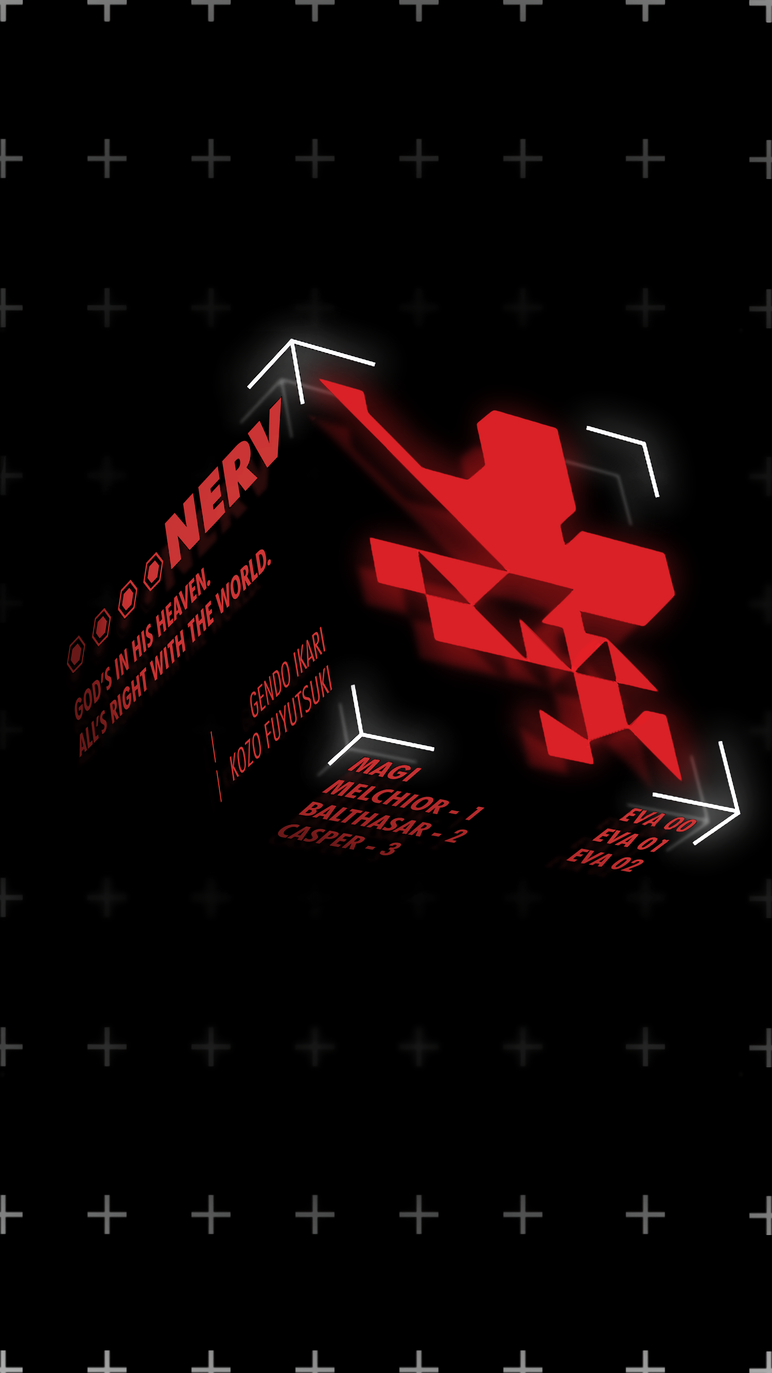 I made a NERV wallpaper for mobile [1500 x 2688]