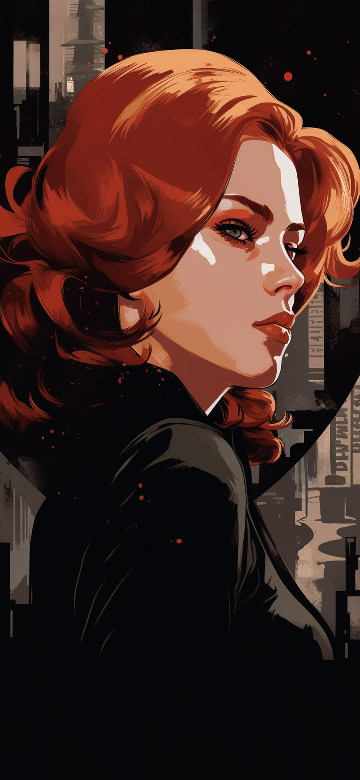 Marvel Black Widow Art Wallpaper- Black Widow Wallpaper iPhone