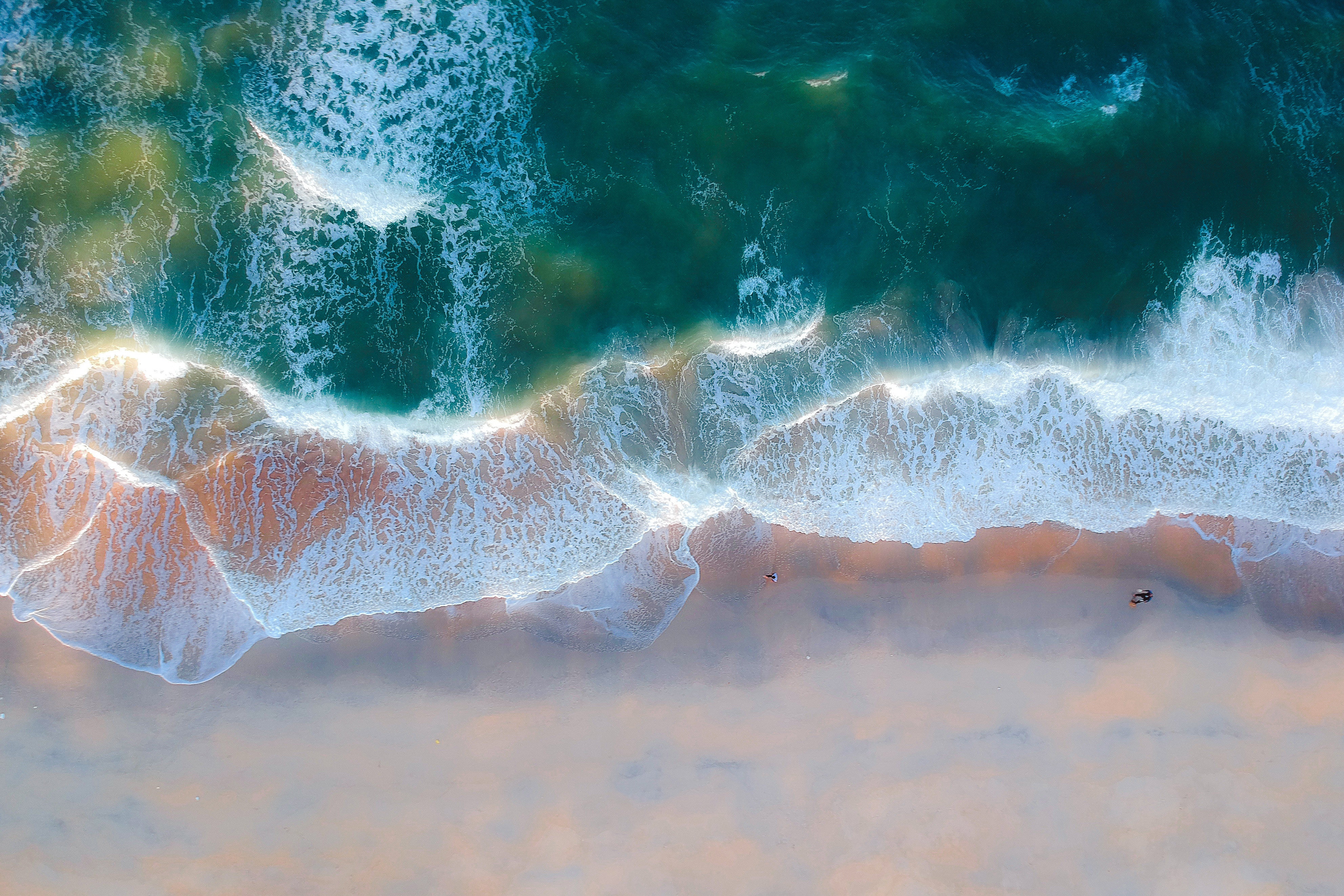 Beach Wallpaper 4K, Coastal, Ocean, Blue Water