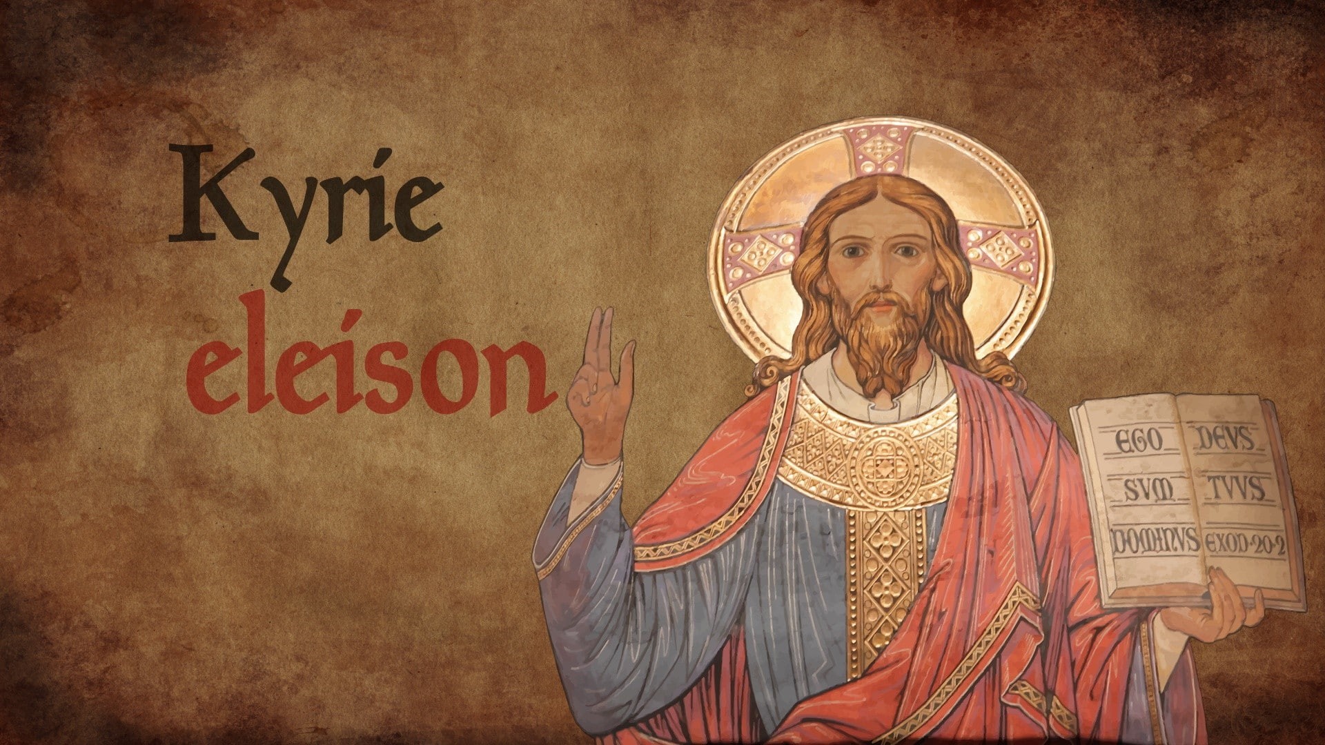 Wallpaper / Orthodox, Jesus Christ, old paper, history, Christianity, religion, 1080P, catholic, Holy Bible, church free download