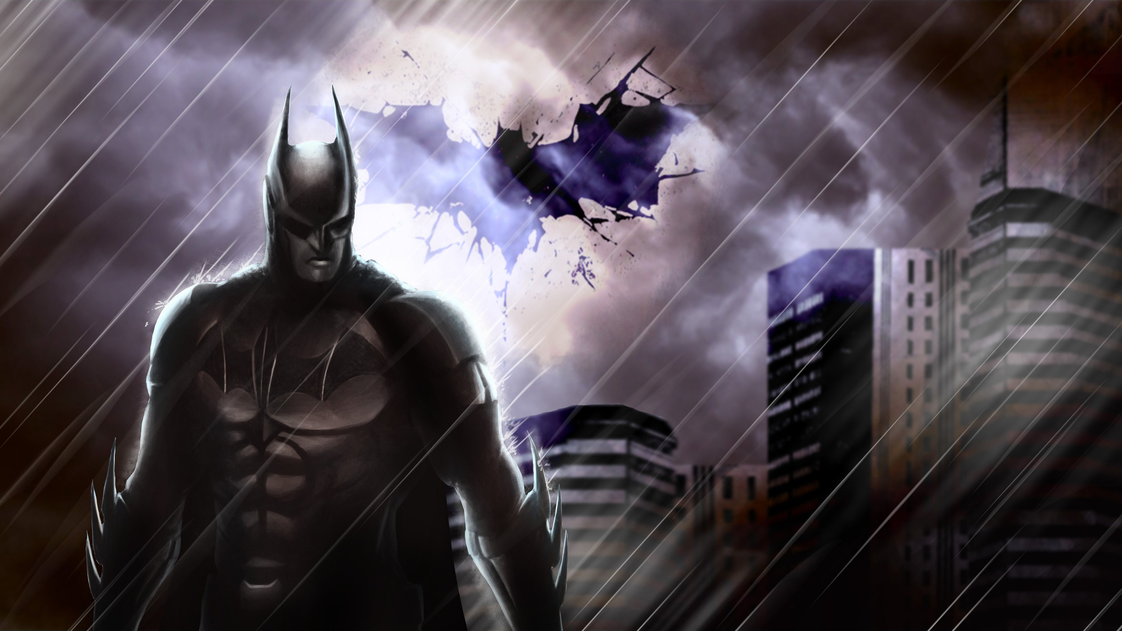 Wallpaper 4k Batman In The Rain 4k Wallpaper