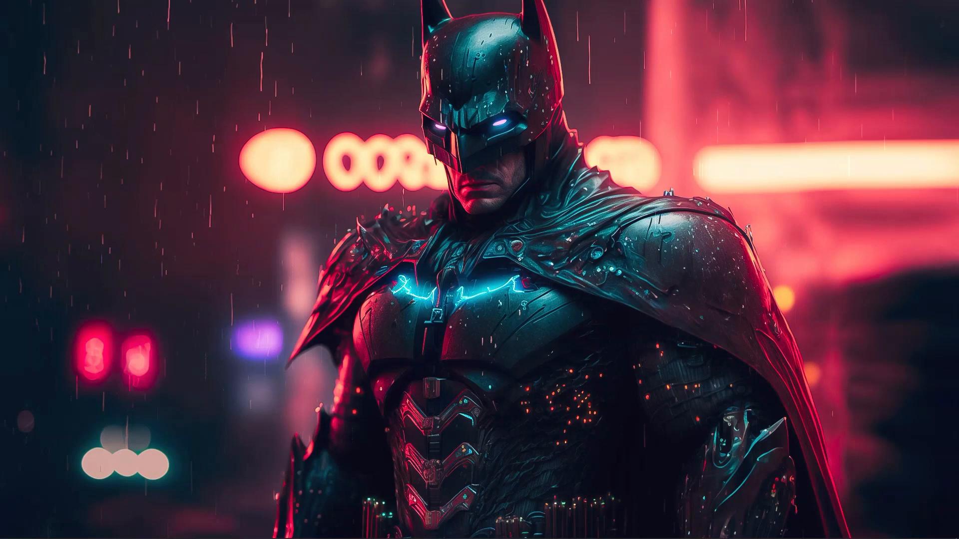 Batman Resolve In The Rain Live Wallpaper