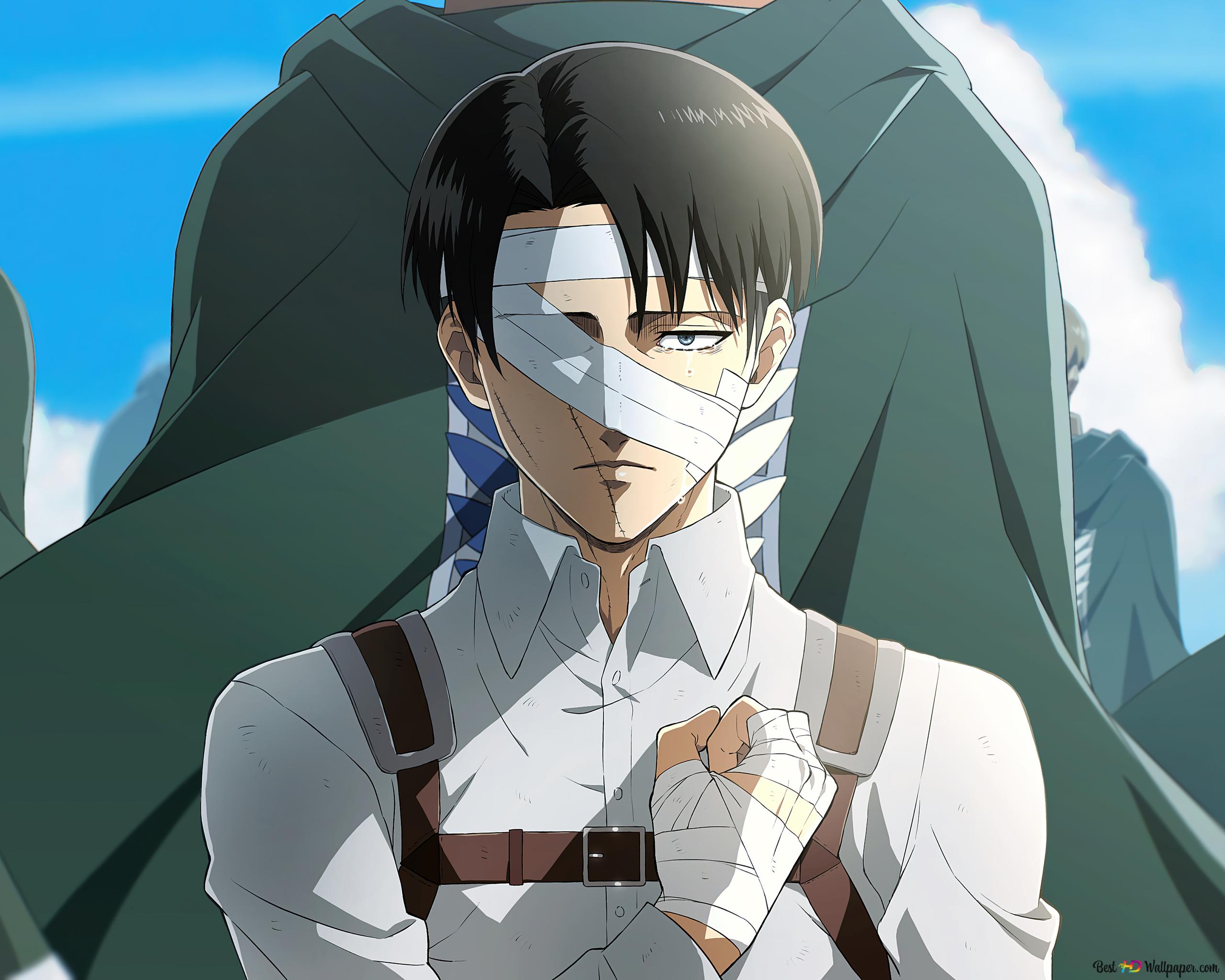 Attack On Titan. Levi Ackerman Humanity's Strongest Soldier 4K wallpaper download