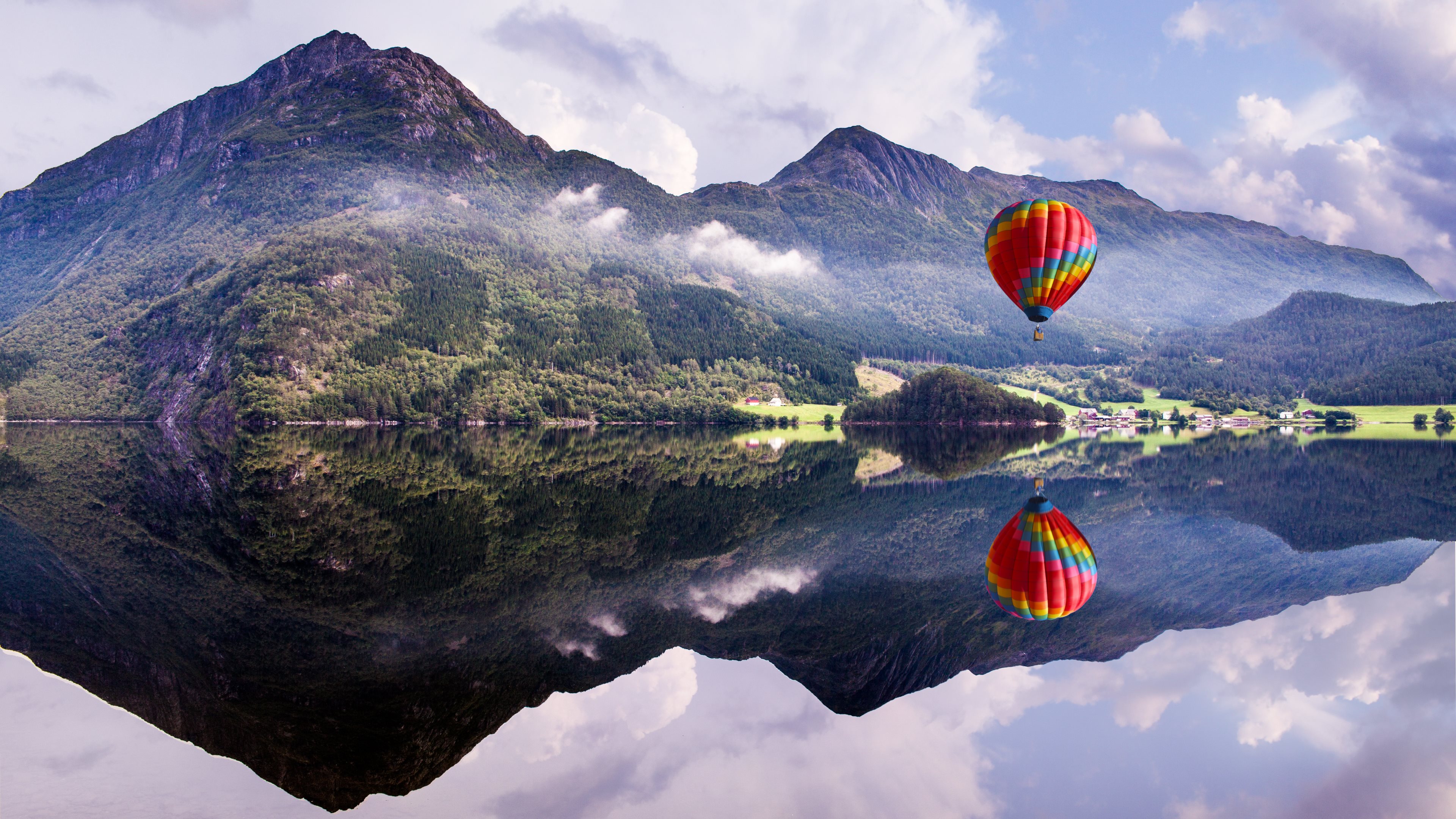 4K Hot Air Balloon Wallpaper and Background Image