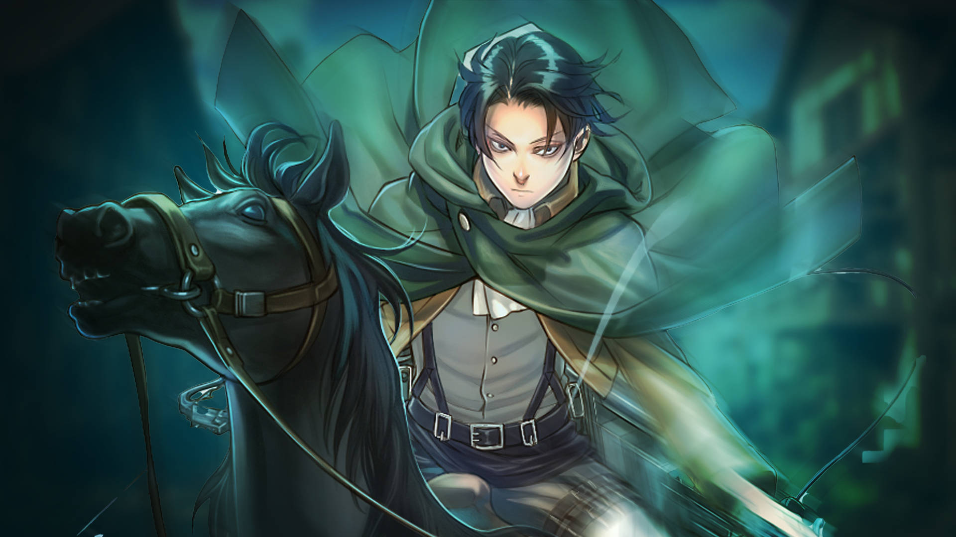 Download Attack On Titan 4k Levi Cavalry Wallpaper