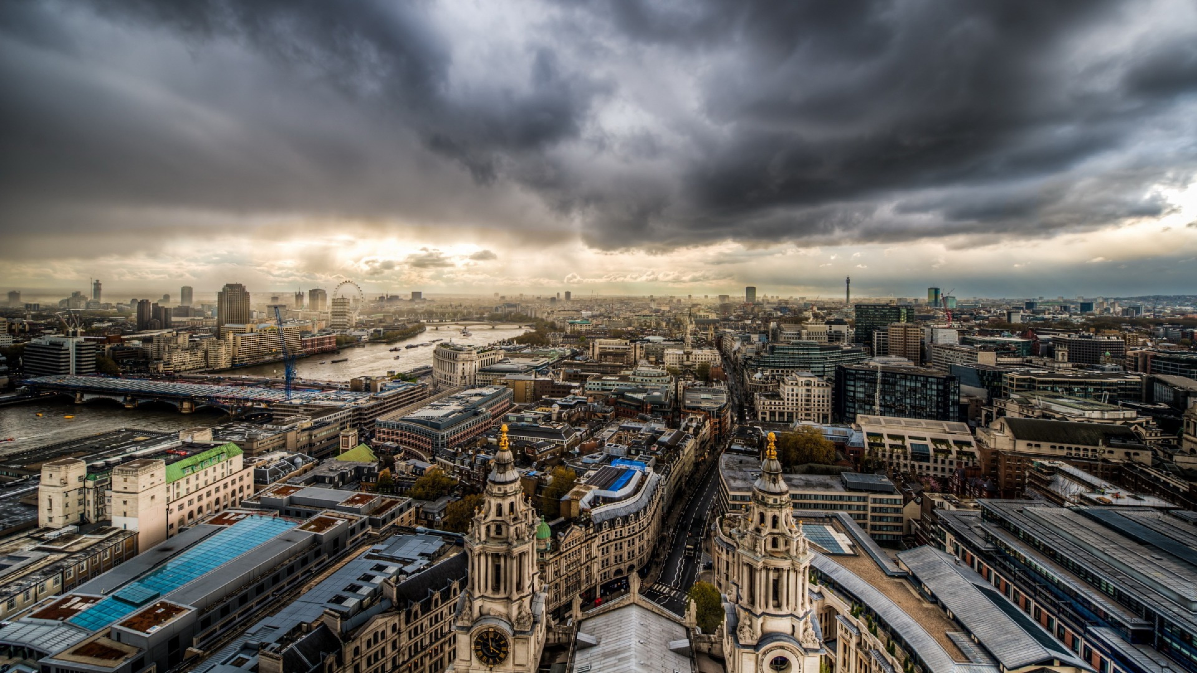Outstanding panorama of London HD Wallpaper 4K Ultra HD