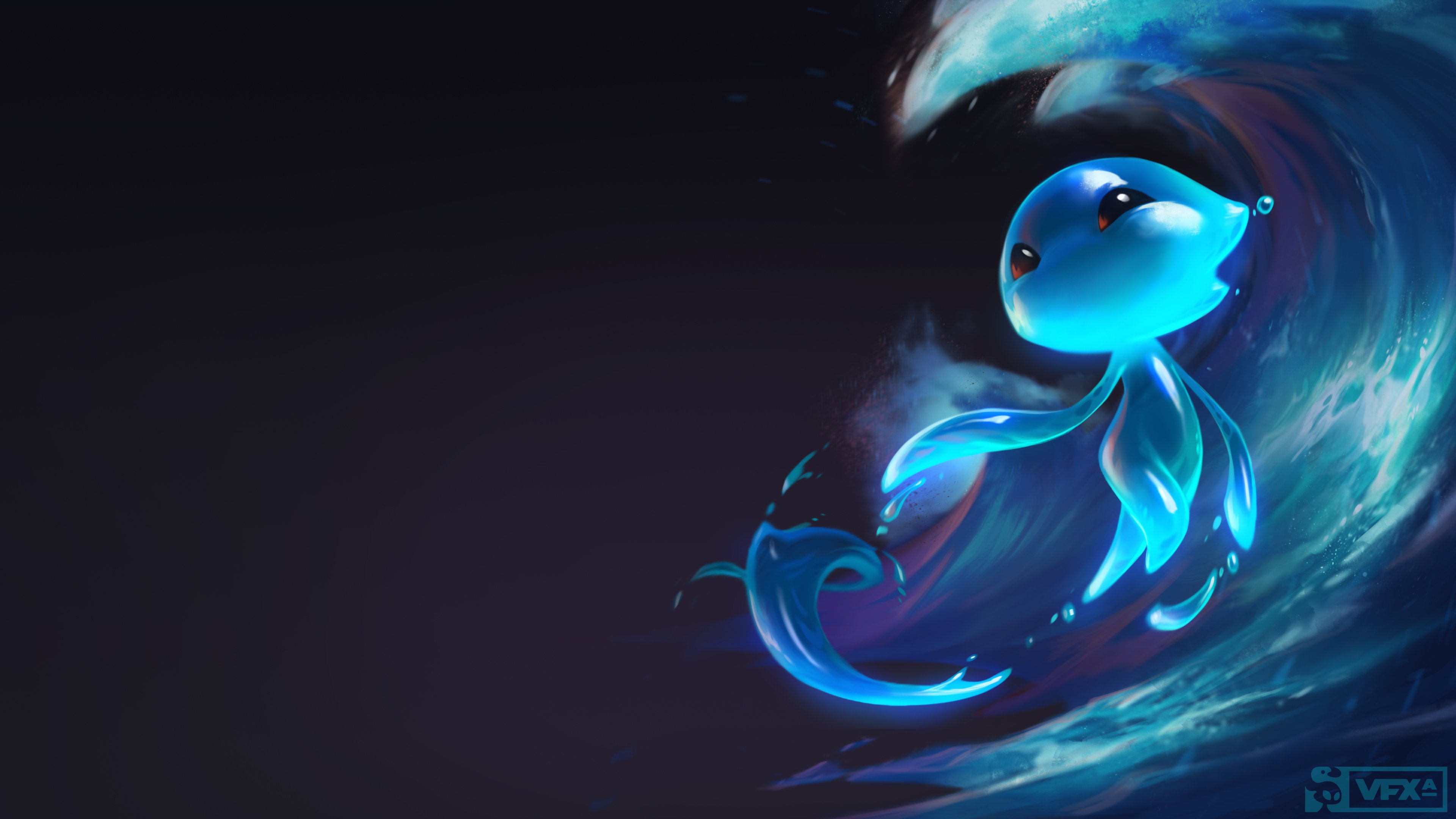 VFXApprentice 4K desktop wallpaper is a familiar face. Aquanna, the water elemental, embodies the creativity and adaptability of our apprentices as they create beautiful #RealtimeVFX and DFX