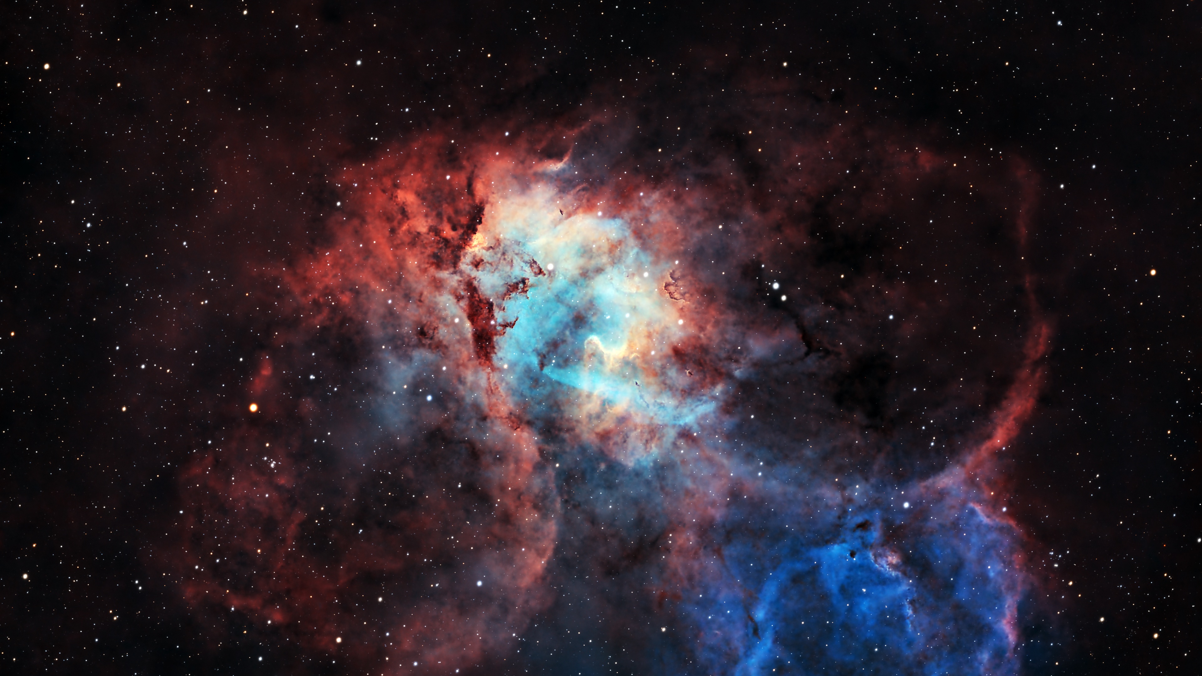 The Lion Nebula Wallpaper 4K, Astrophotography, Galaxy