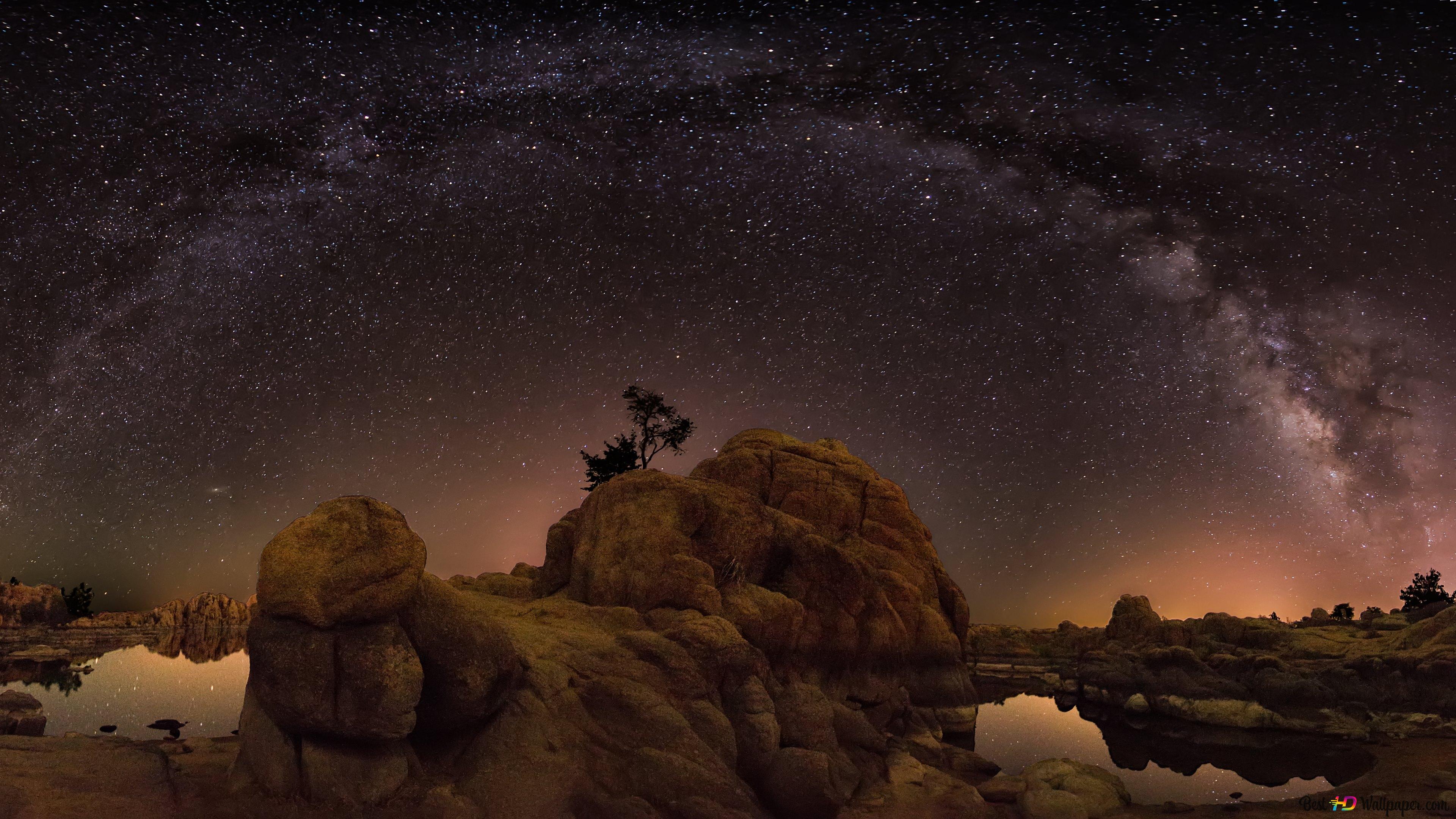 Night Sky of Milkyway 4K wallpaper download
