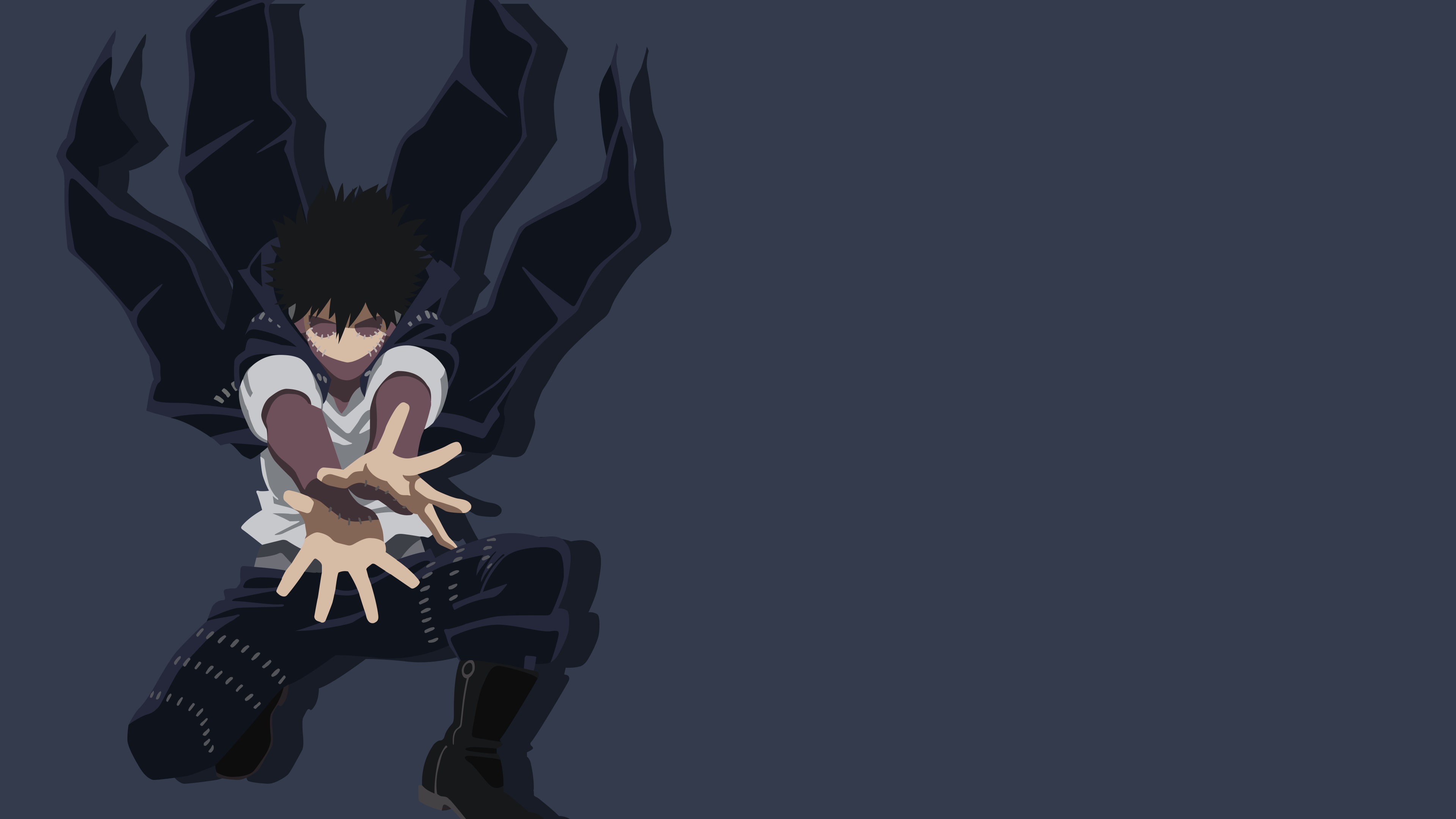 Dabi Wallpaper 4K, Grey background