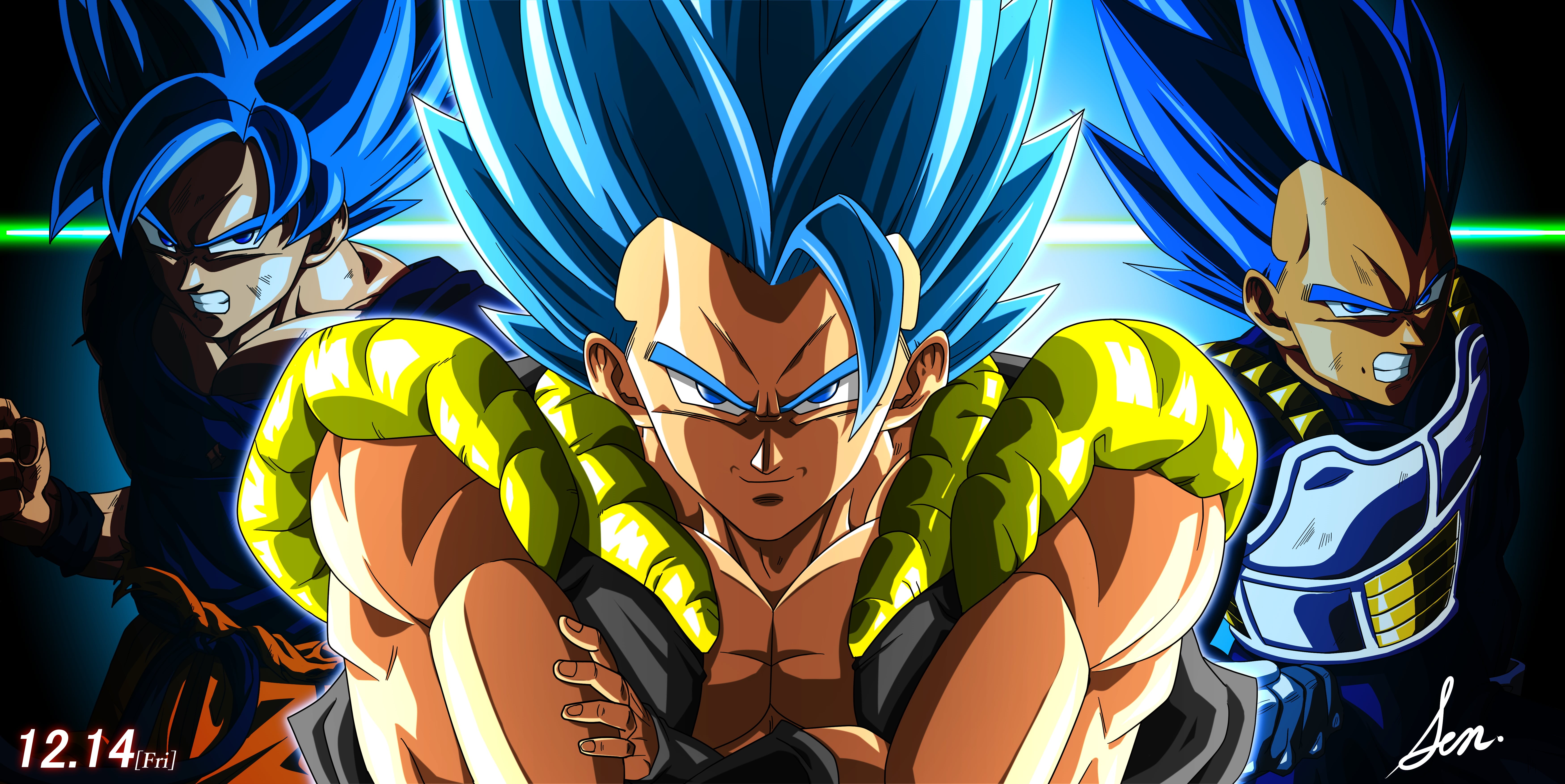 Gogeta (Dragon Ball) 1080P, 2k, 4k Full HD Wallpaper, Background Free Download