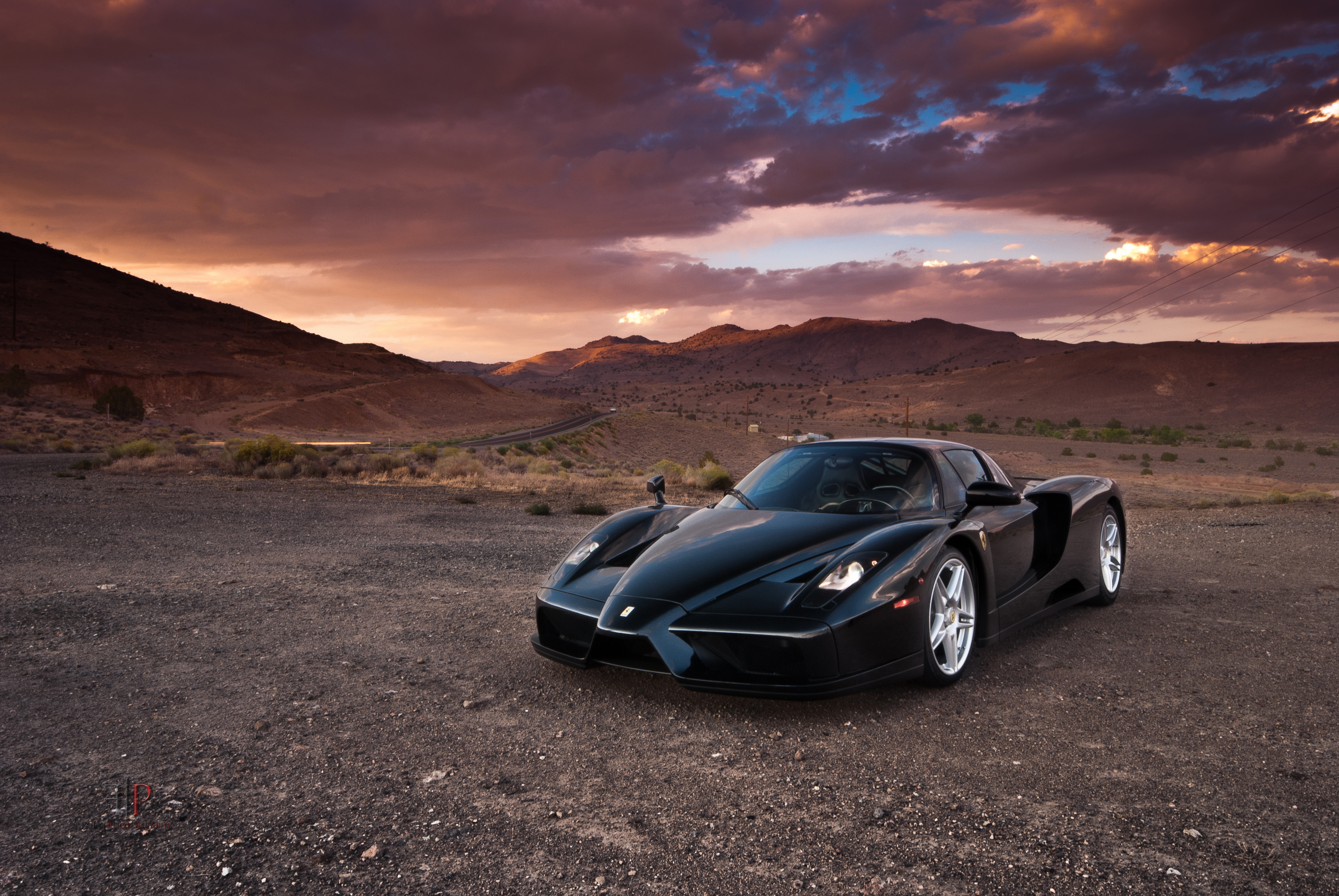 HD desktop wallpaper: Ferrari, Car, Supercar, Vehicles, Black Car, Ferrari Enzo download free picture