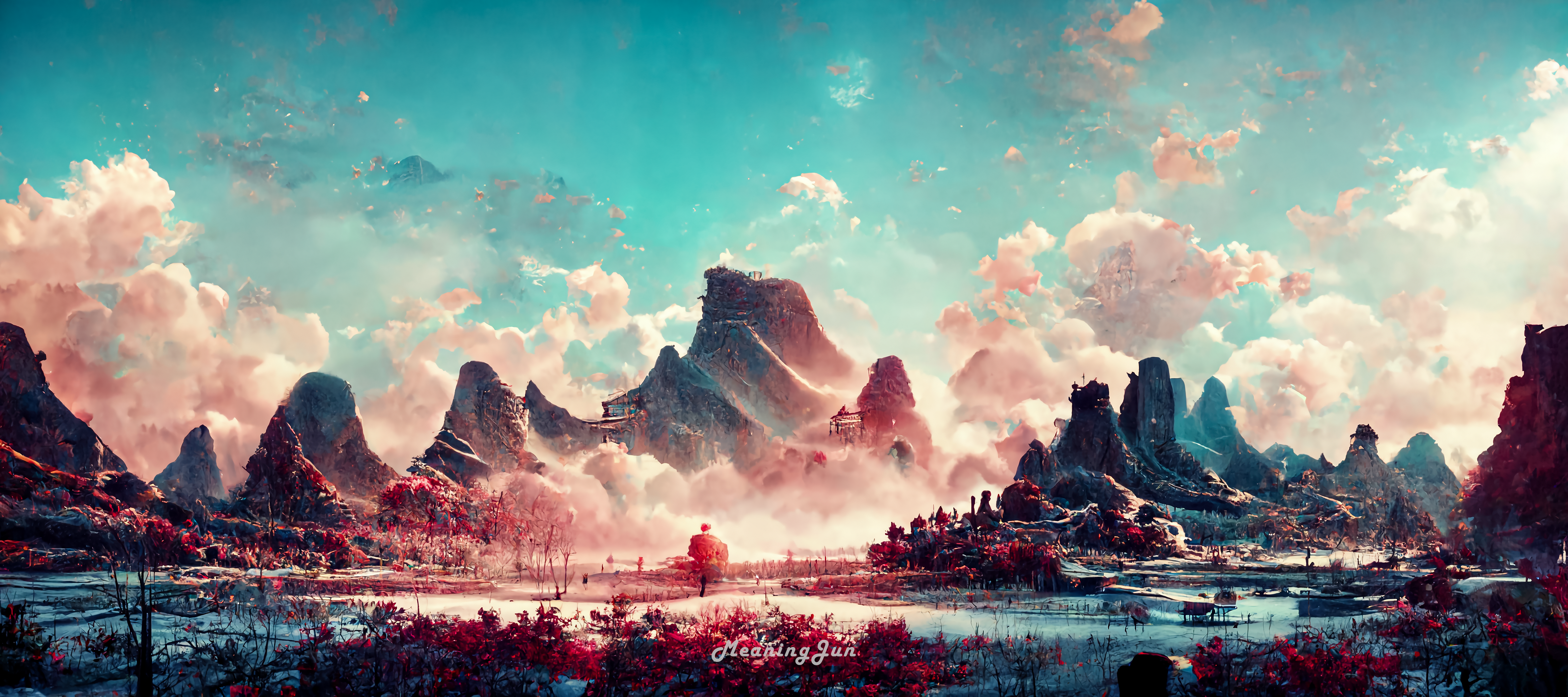 Wallpaper, ai art, MeaningJun 4608x2048只有一周目