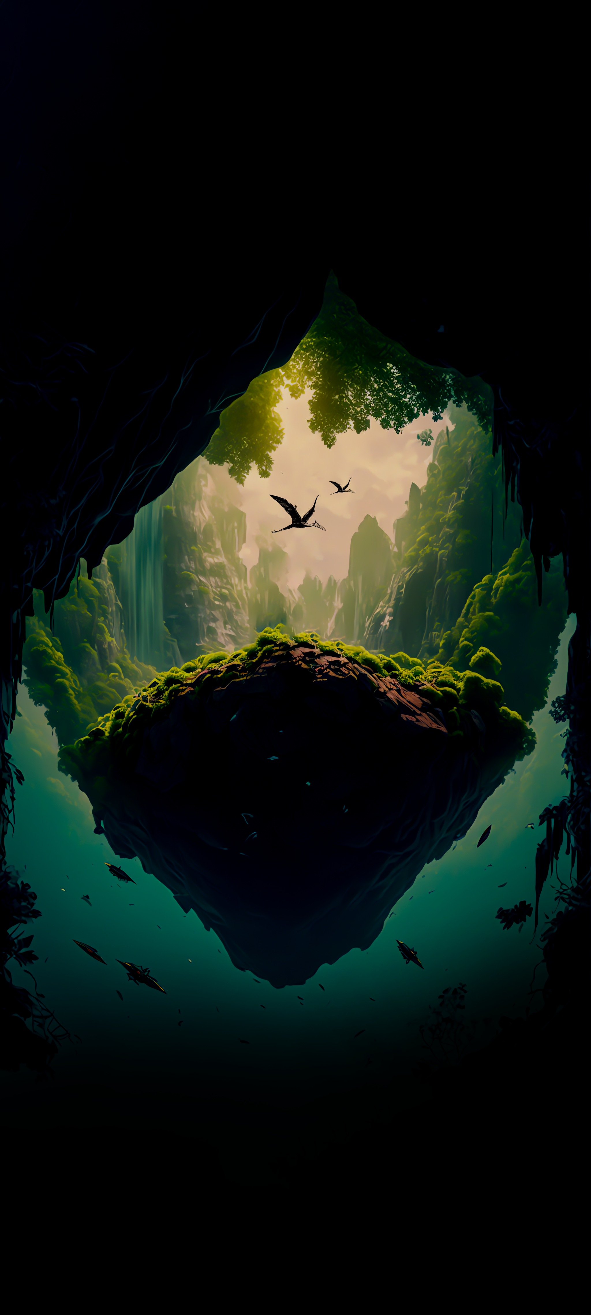 Beautiful 4k Black Oled Wallpaper for Phone: The Hidden World