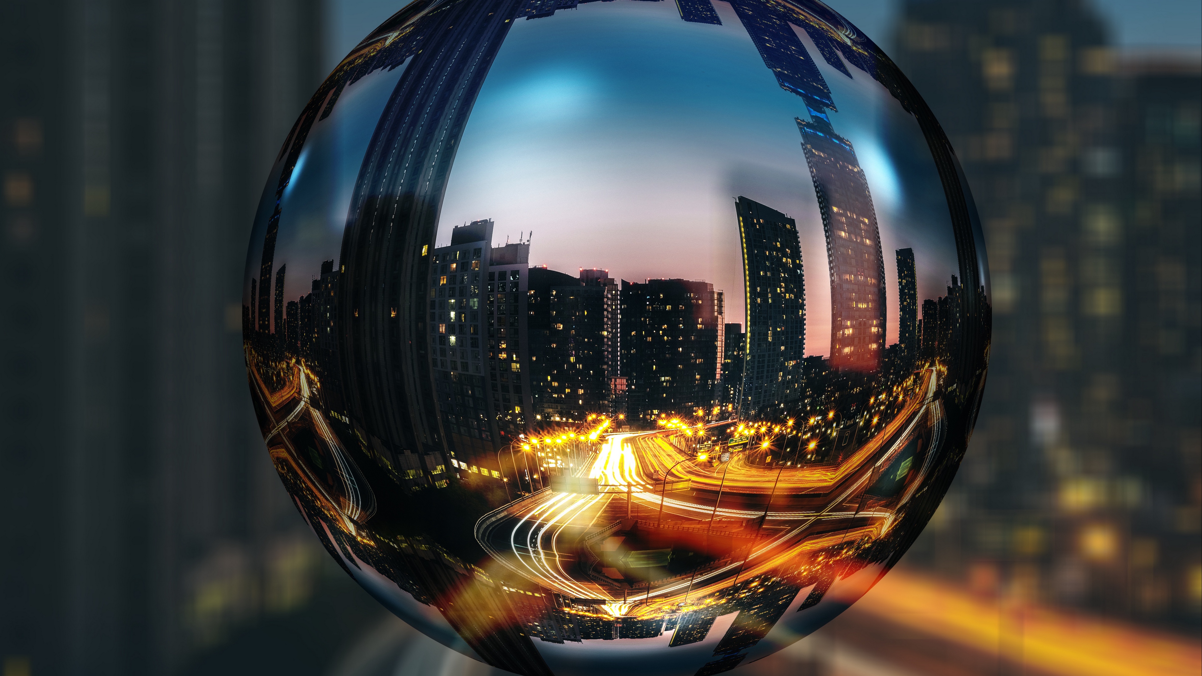 Wallpaper 4k toronto, ontario, canada, ball 4k Wallpaper