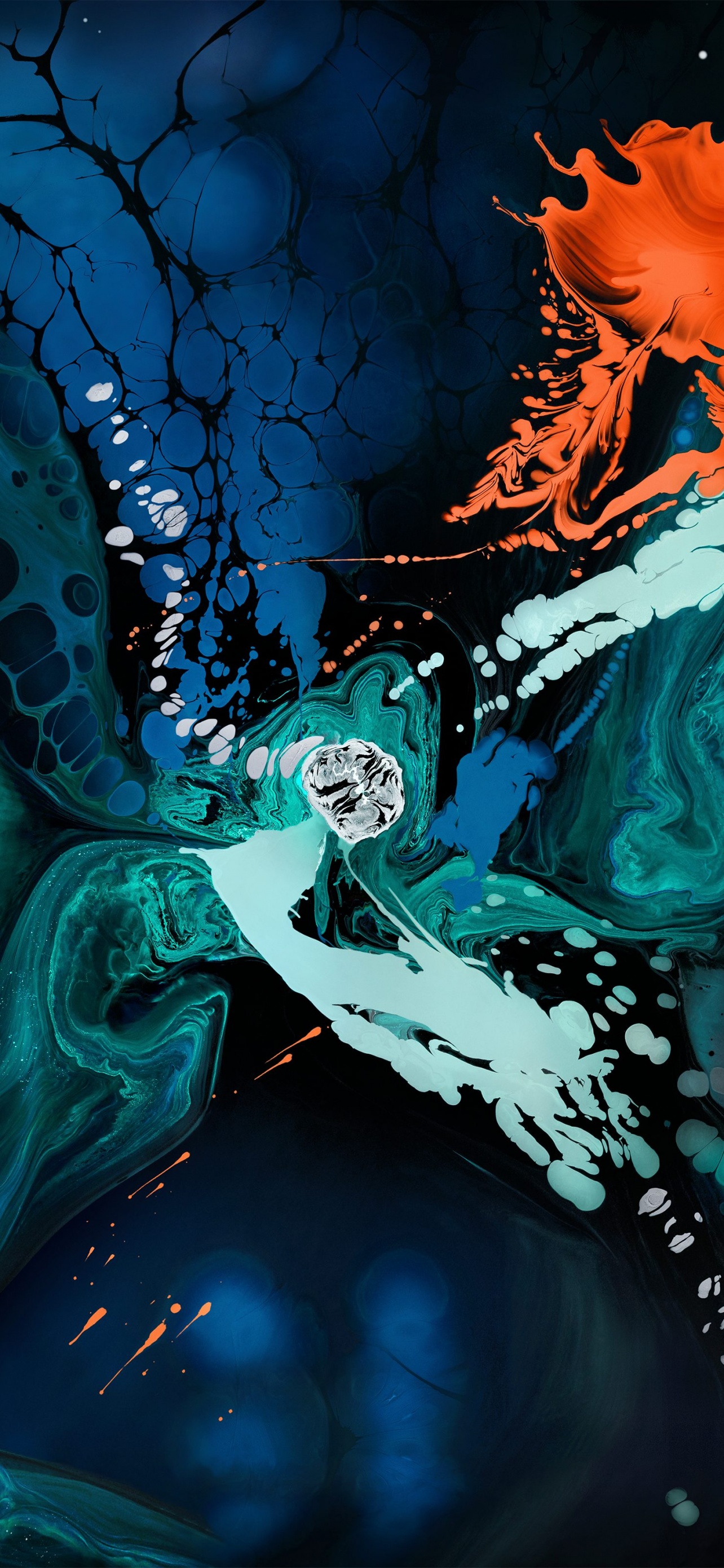 iPad Pro Wallpaper 4K, Colorful, Liquid