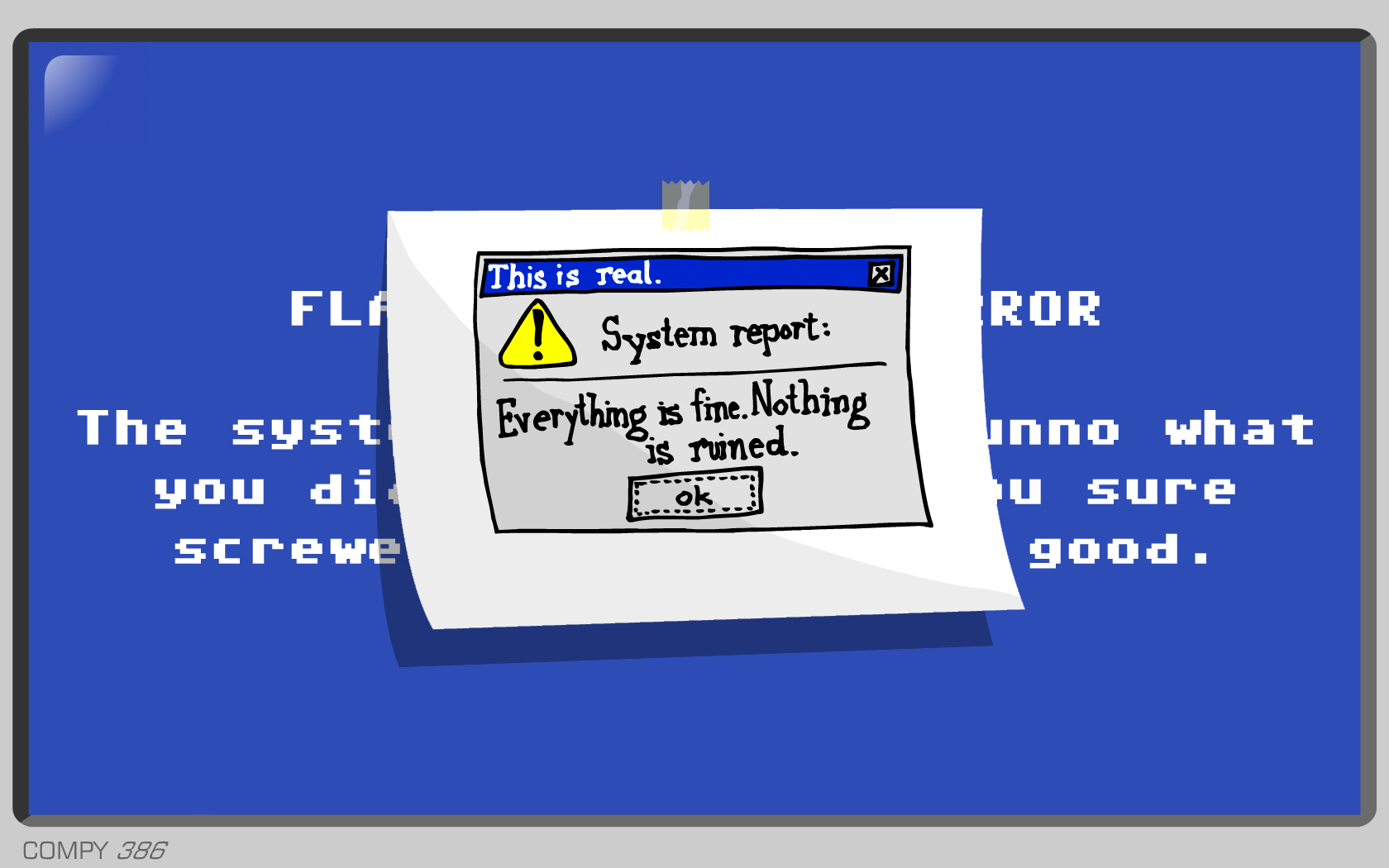 I've been getting reacquainted with Homestar Runner lately, so I decided to make a wallpaper