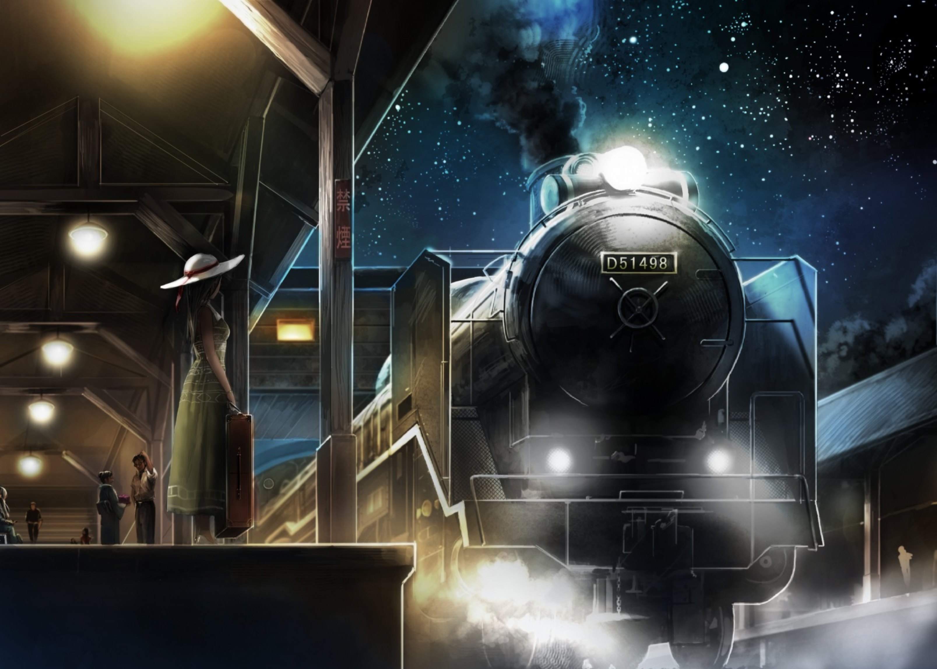 train station HD wallpaper, background