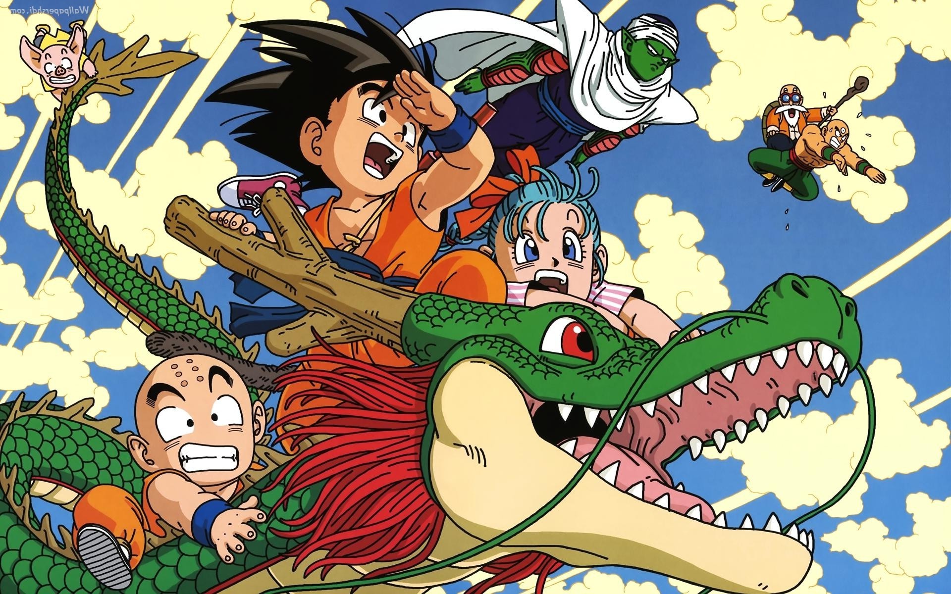 Wallpaper, 1920x1200 px, anime, Dragon Ball, Dragon Ball Z, Krillin, Piccolo, Son Goku 1920x1200