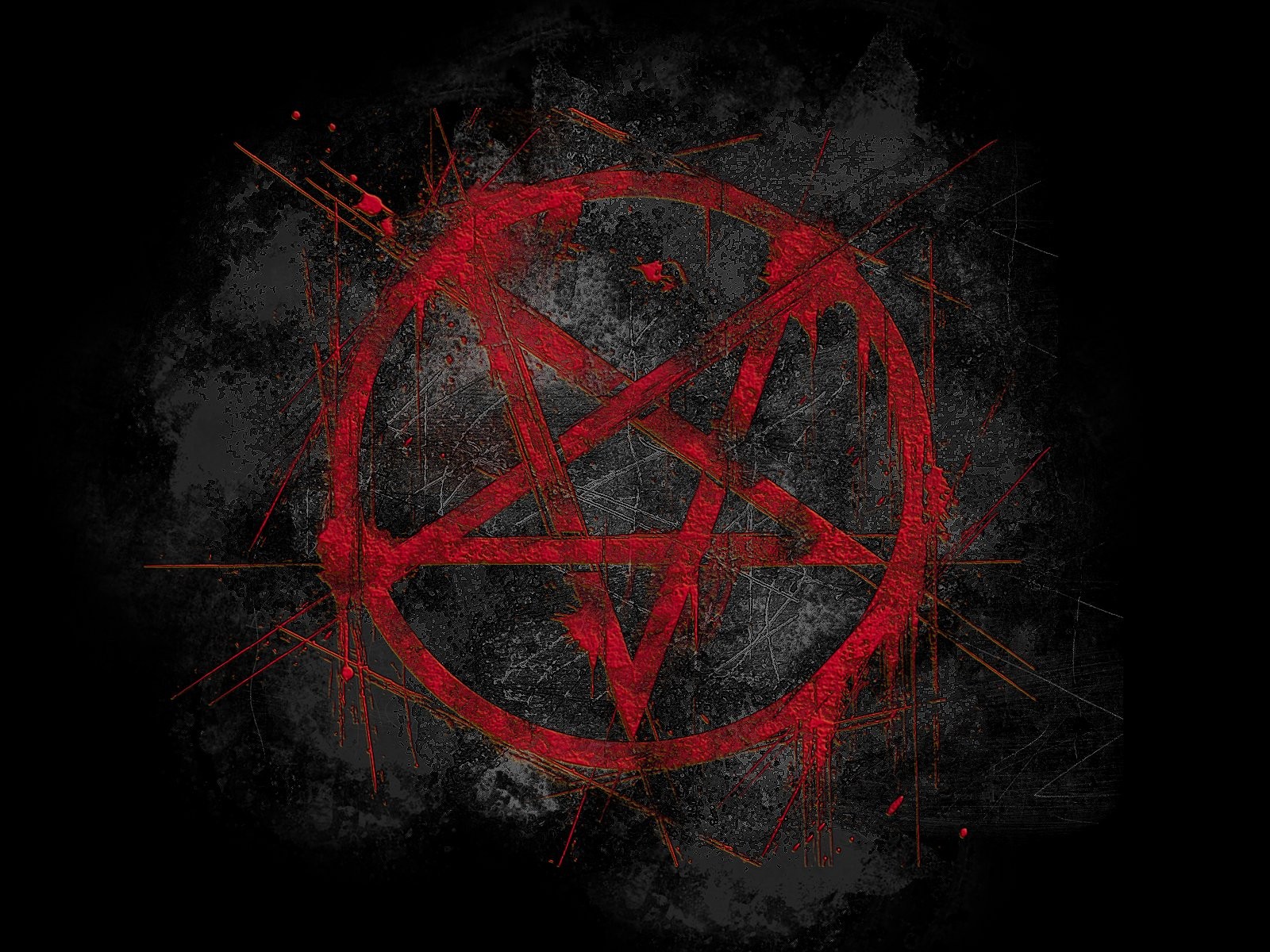horror, black, pentagram, blood Gallery HD Wallpaper