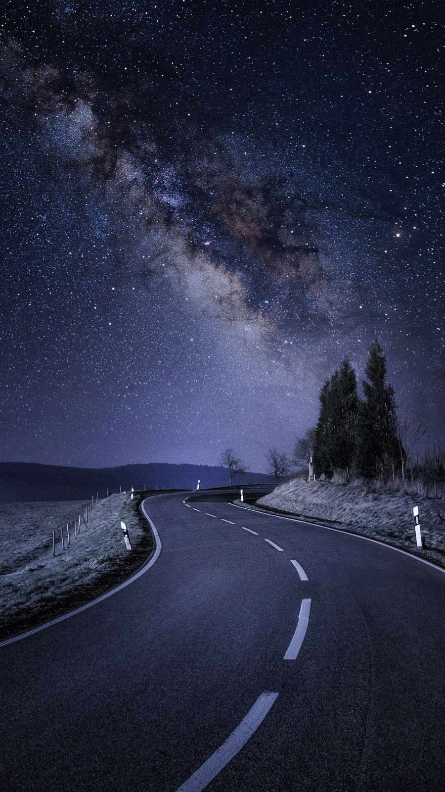 Star Night Road 4K IPhone Wallpaper IPhone Wallpaper Wallpaper Download