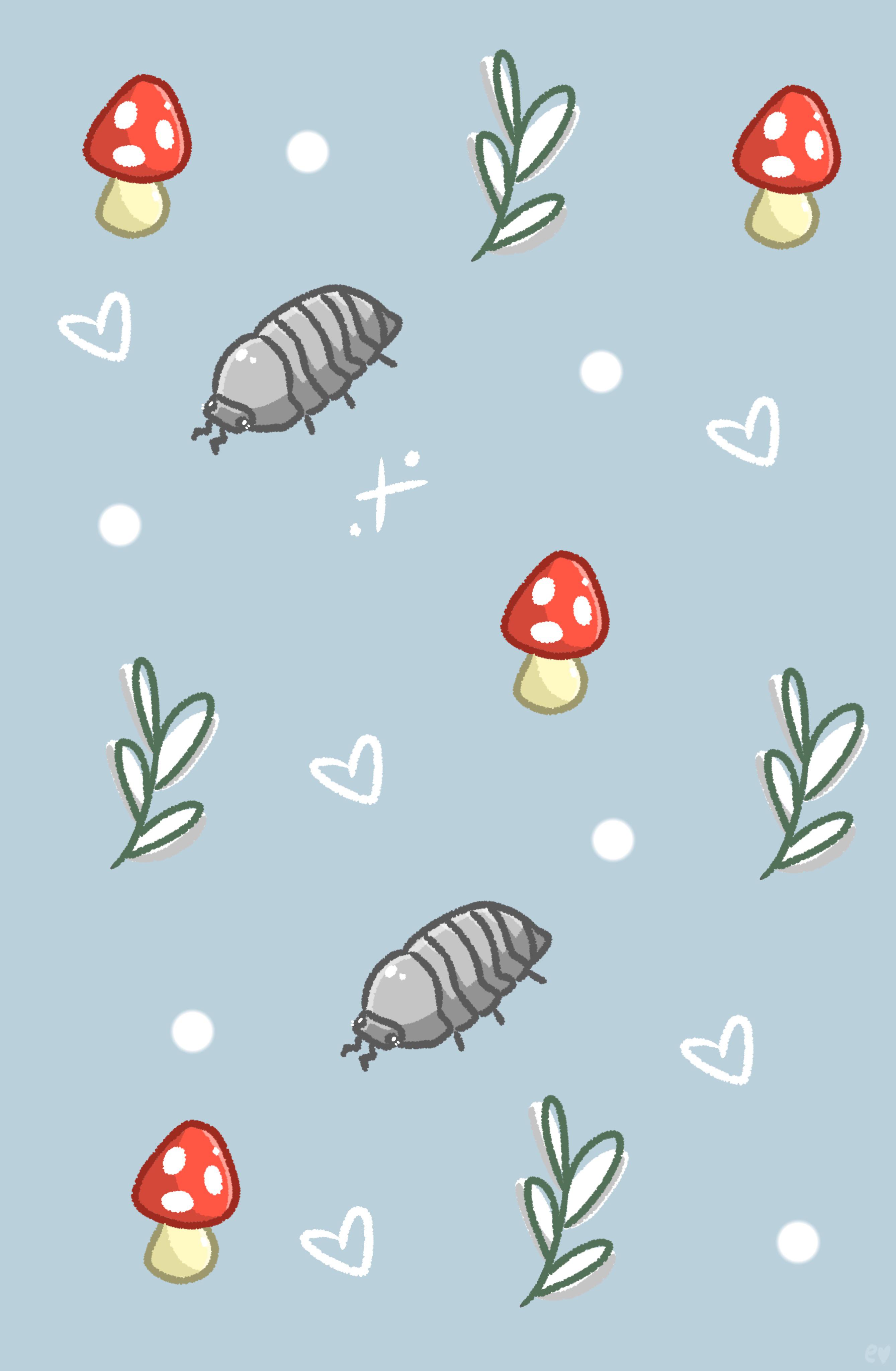 More isopod art, this time: wallpaper :) feel free to use them if you'd like