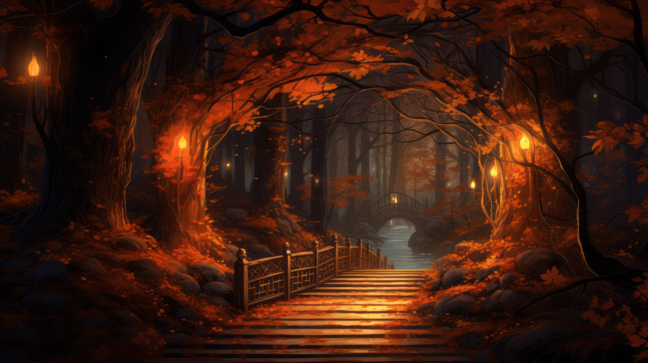 Fantasy Artistic Fall Wallpaper