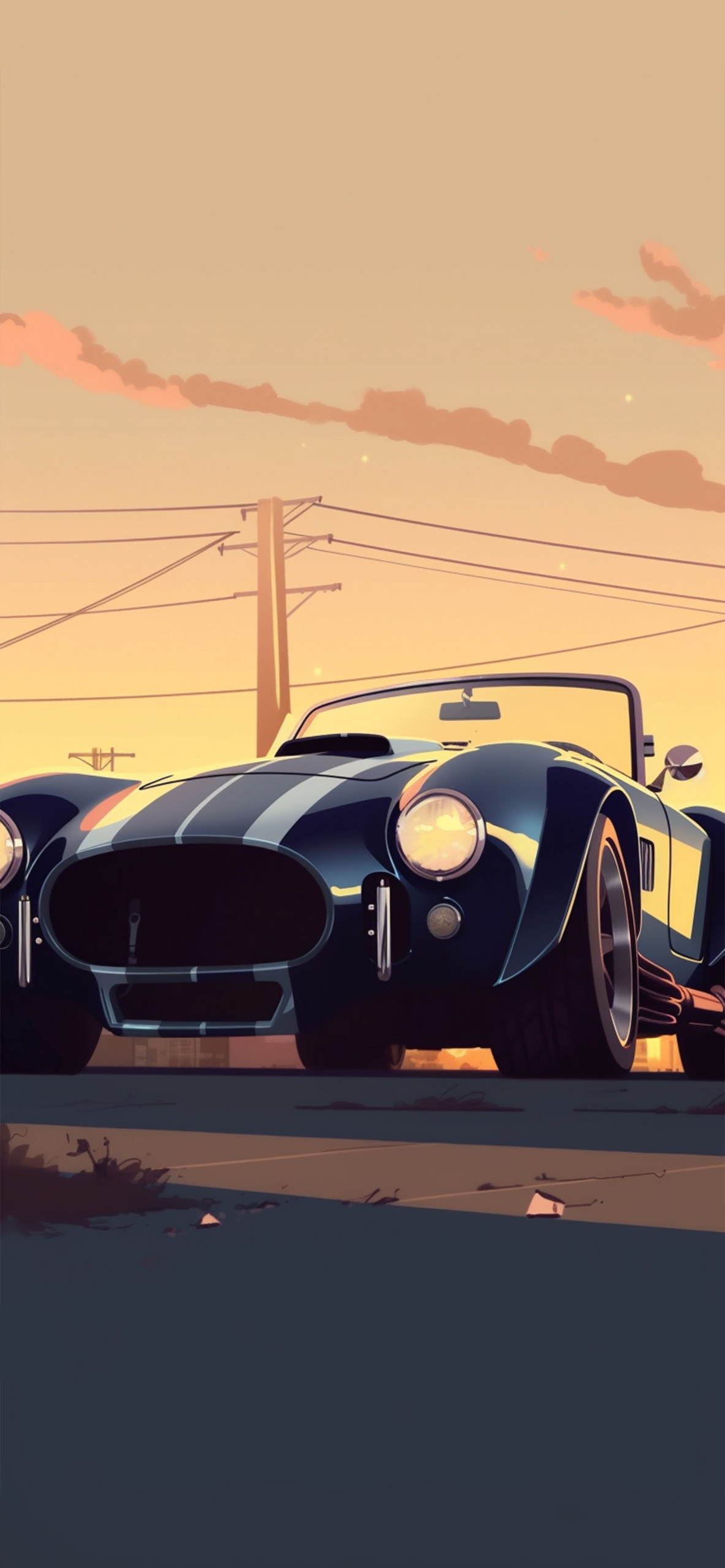 AC Cobra & Sunset Wallpaper Cobra