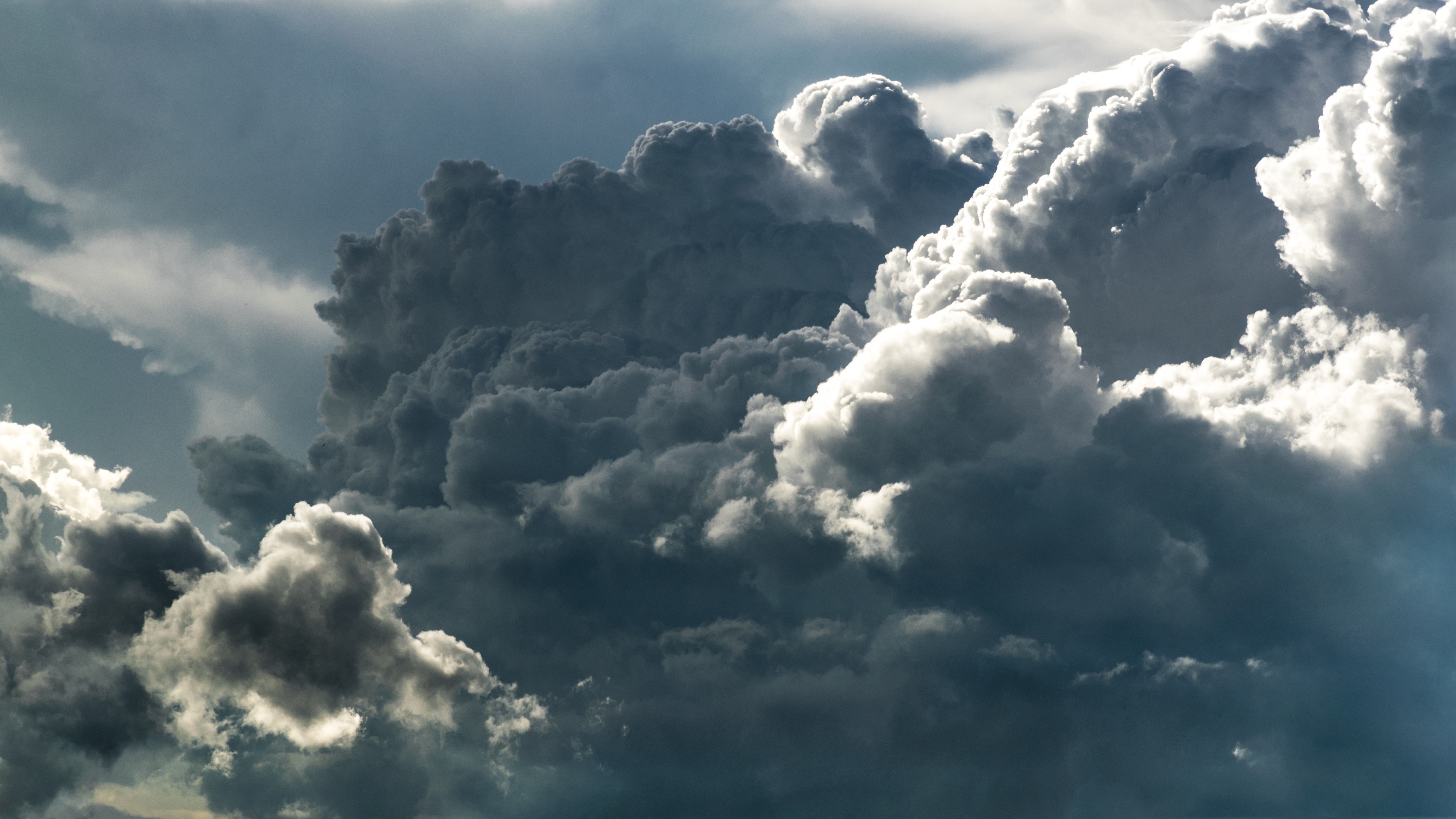 4K, dark, clouds, storm, sky Gallery HD Wallpaper