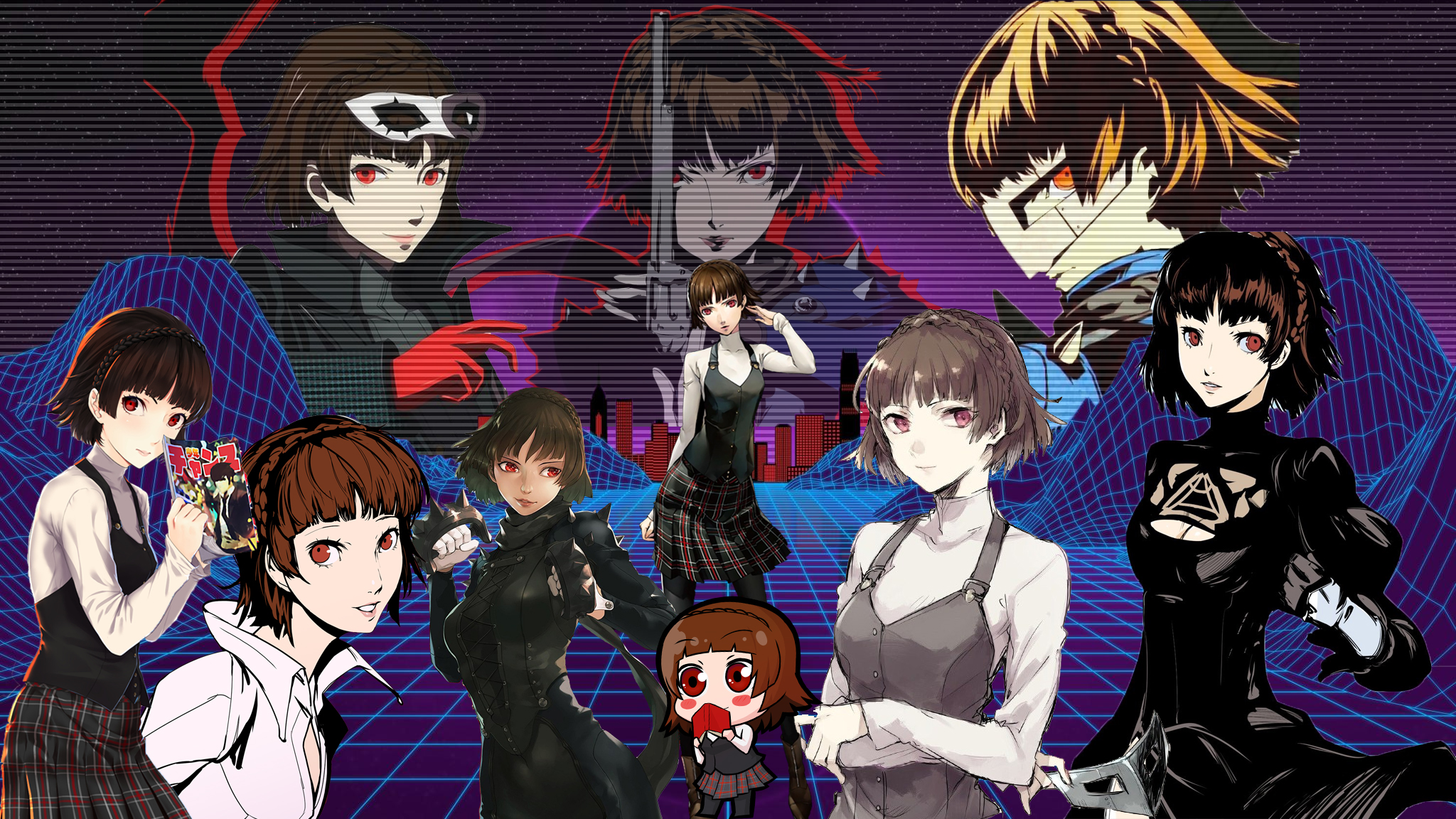 I made a Makoto background