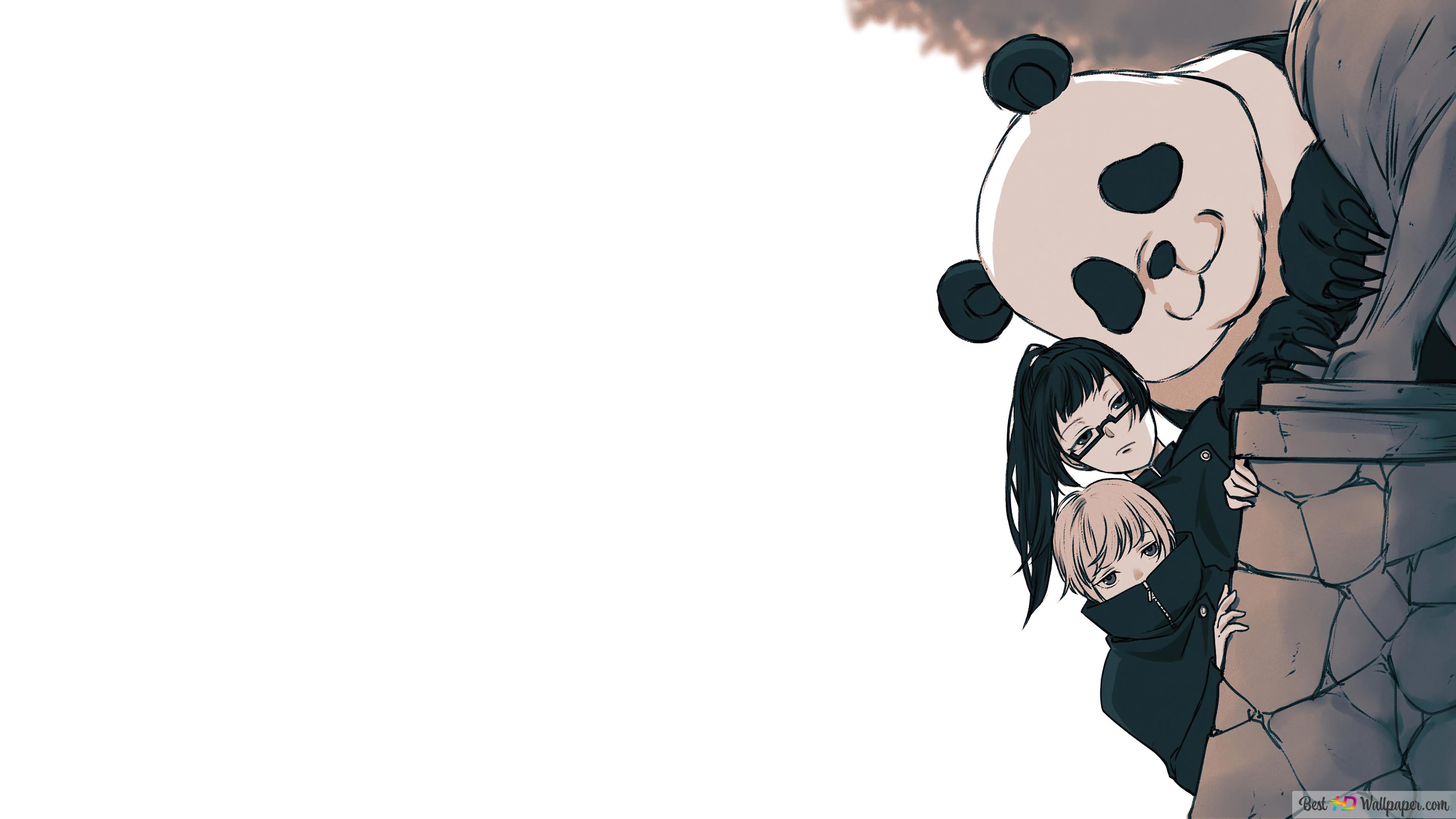 Jujutsu Kaisen, Panda, Maki Zenin & Toge Inumaki 4K wallpaper download