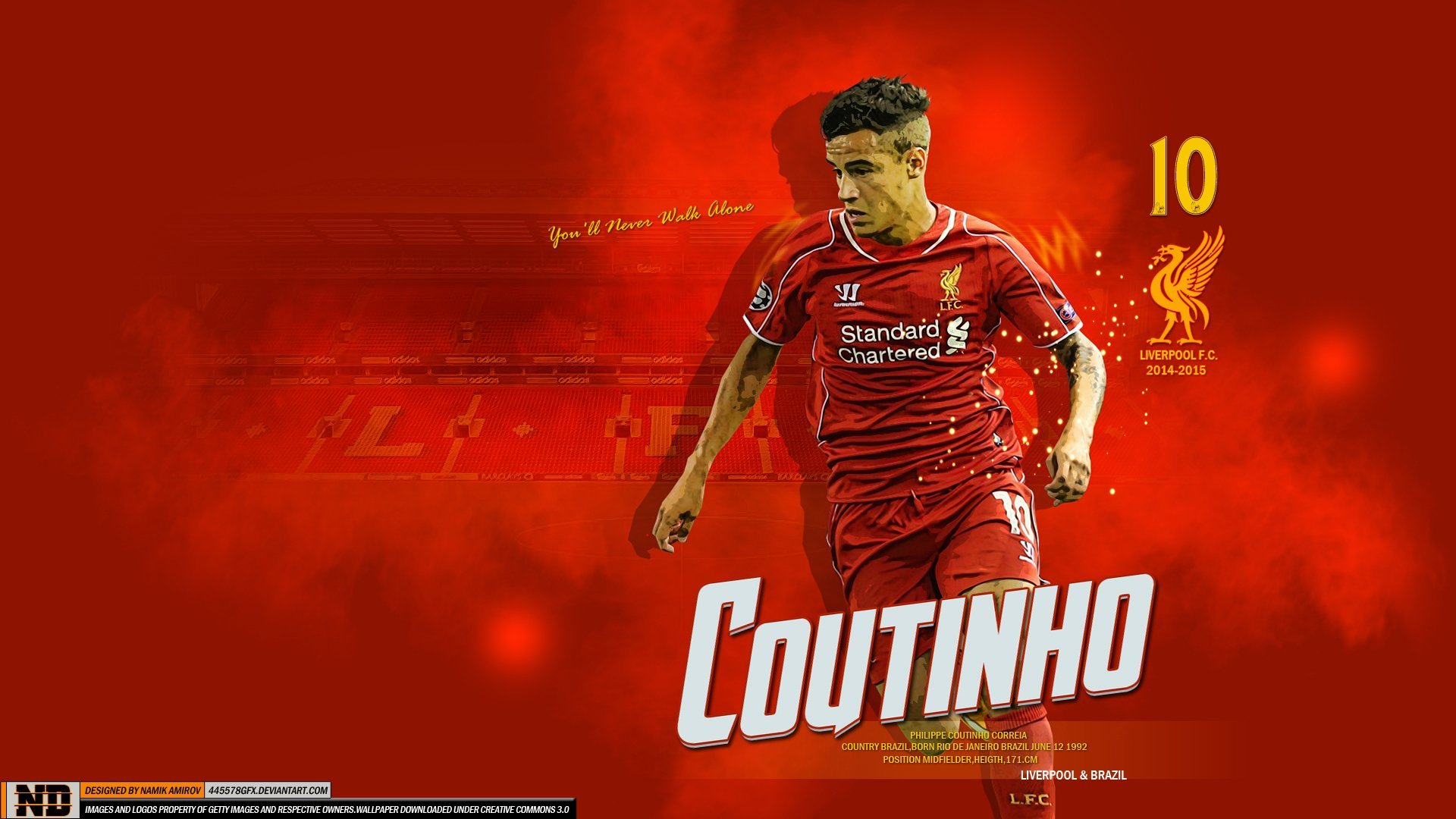 Philippe Coutinho Theme for Windows 10 and 11