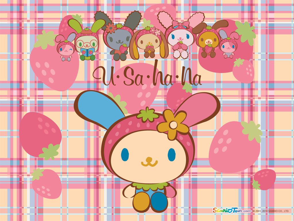Usahana. Sanrio wallpaper, Sanrio hello kitty, Hello kitty wallpaper
