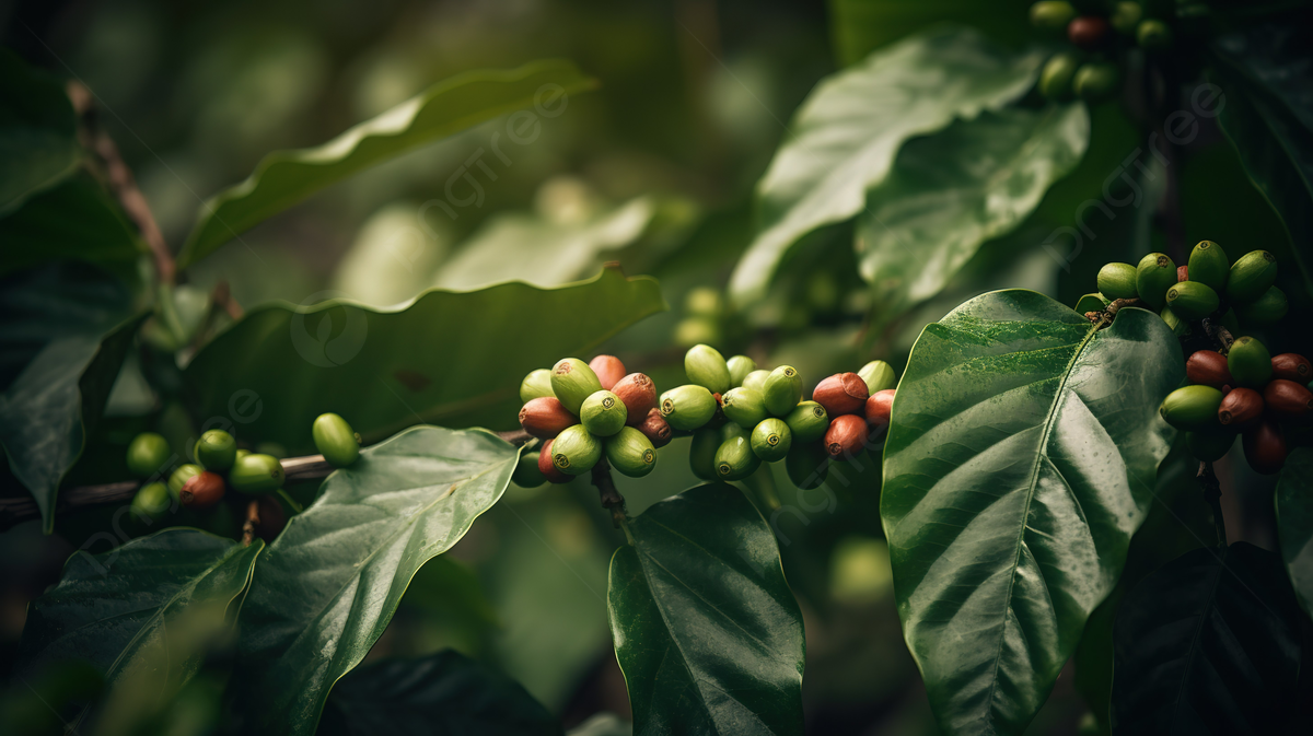 Coffee Growing Up On A Tree Outside Background, Picture Of Coffee Plant Background Image And Wallpaper for Free Download