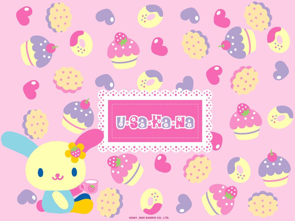 Wallpaper Usahana (sanrio) Coin Kawaii