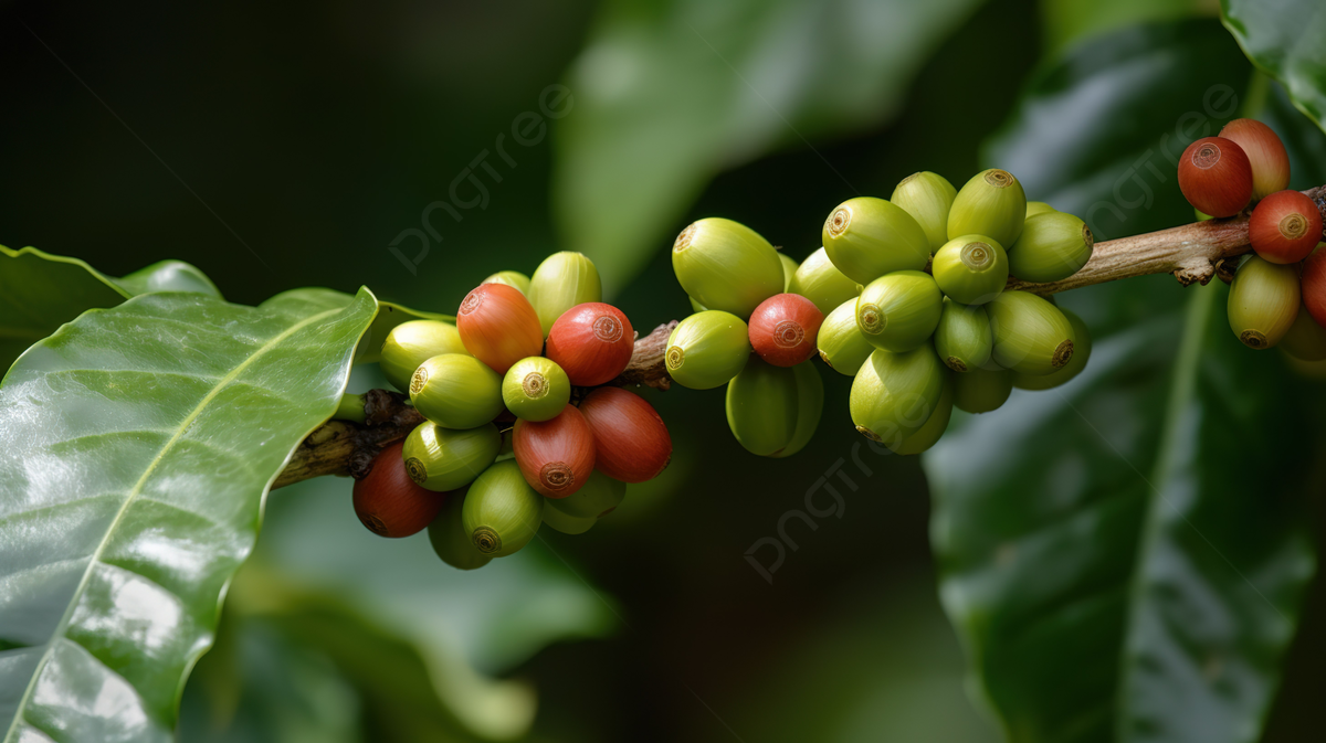 Coffee Tree With Green Coffee Beans Background, Picture Of Coffee Plant Background Image And Wallpaper for Free Download