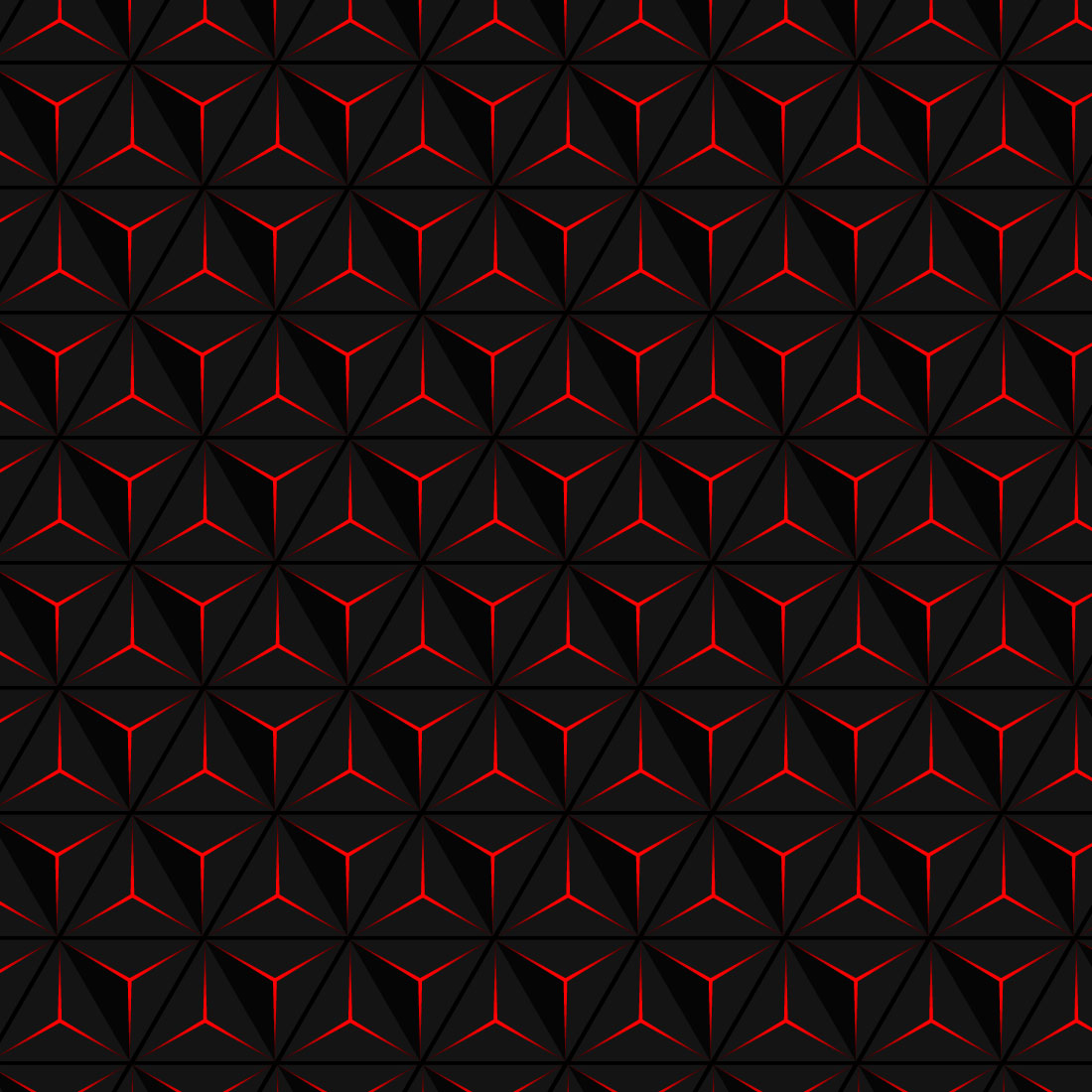 Smooth realistic geometric texture pattern 3D black background