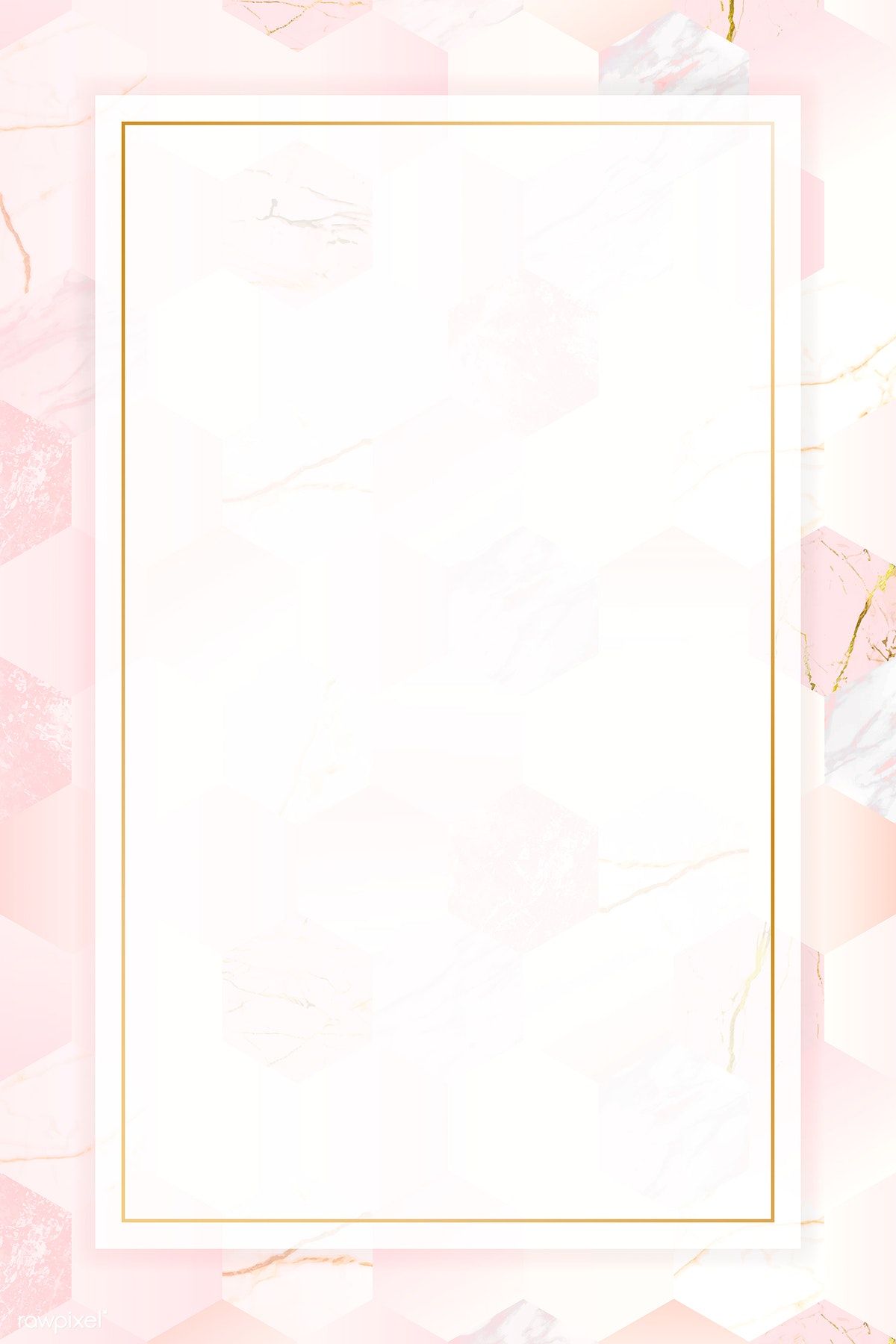 Blank rectangle pink frame vector. premium image #vector #vectoart. Frame , Flower background wallpaper, Photo collage