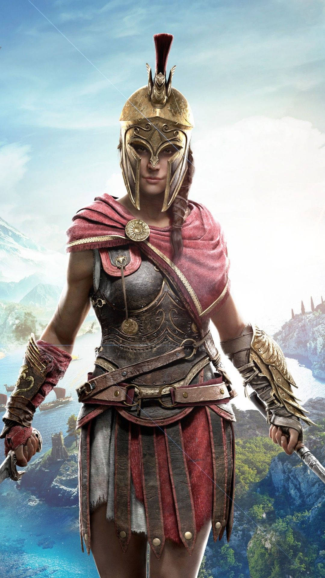 Download Kassandra Of Assassin's Creed Odyssey iPhone Wallpaper