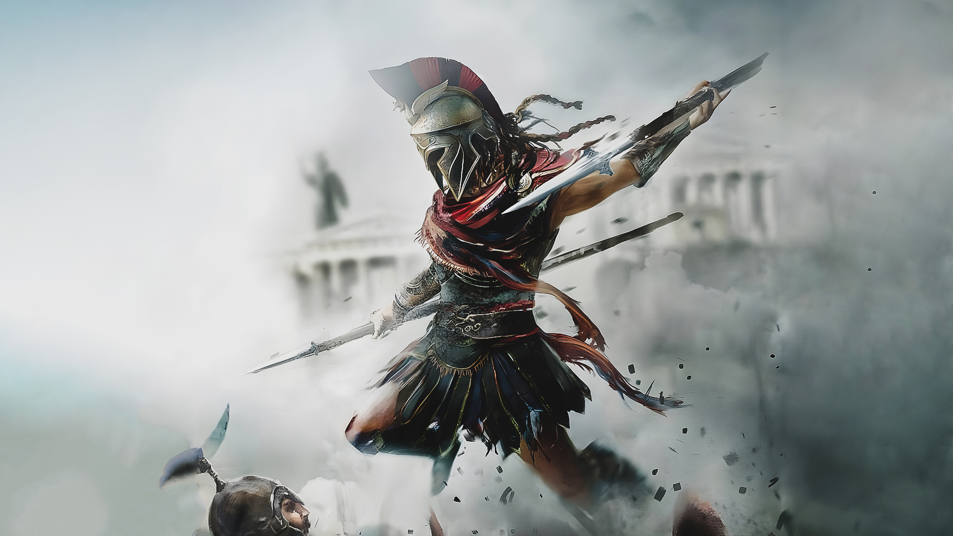 Assassins Creed Odyssey Video Games Warrior Concept Art Ubisoft Alexios Kassandra Wallpaper:1920x1080